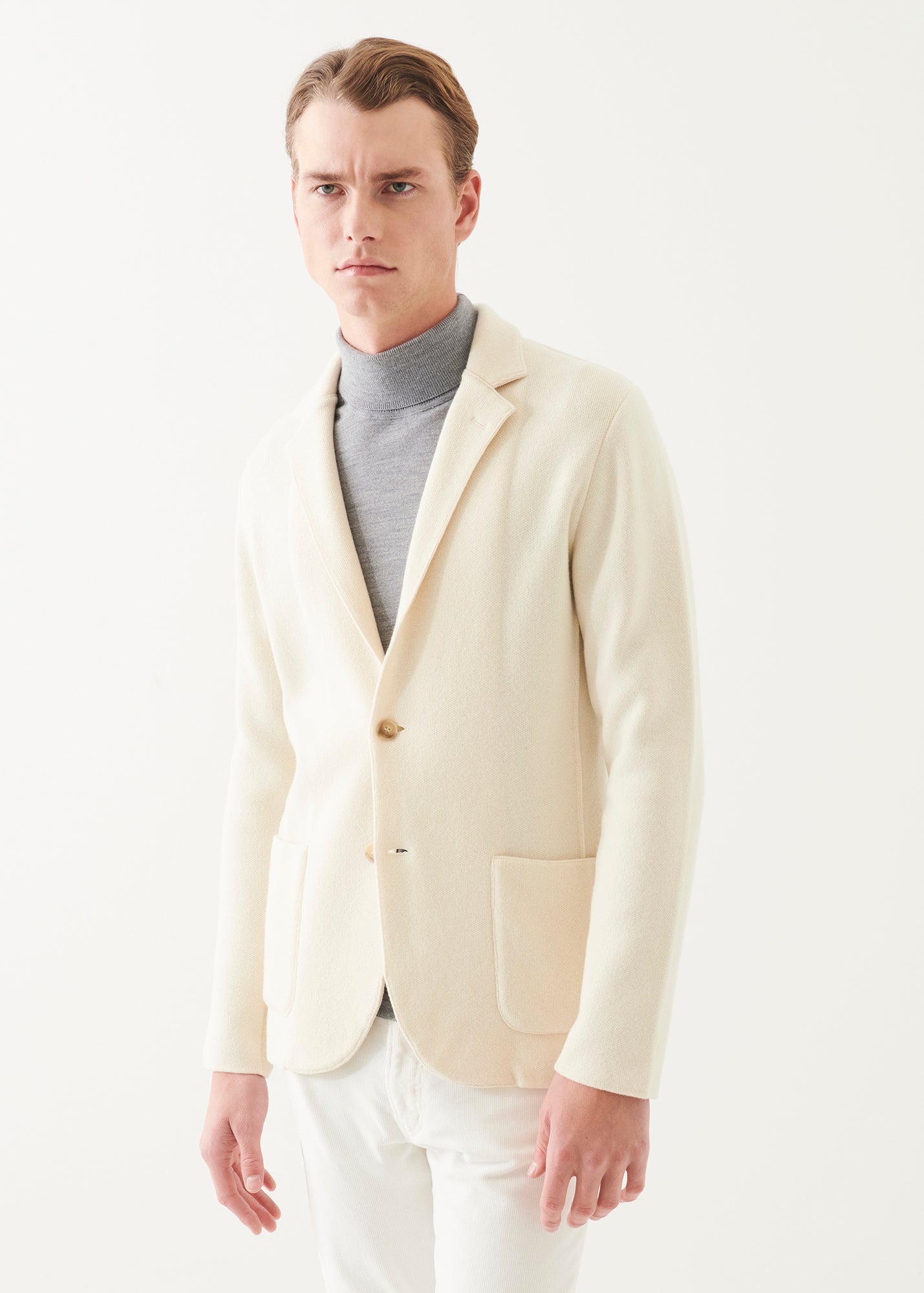 Italian Cashmere Two-Button Blazer