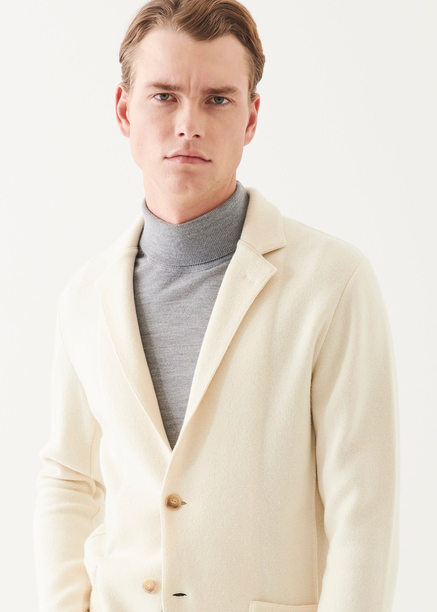 Italian Cashmere Two-Button Blazer