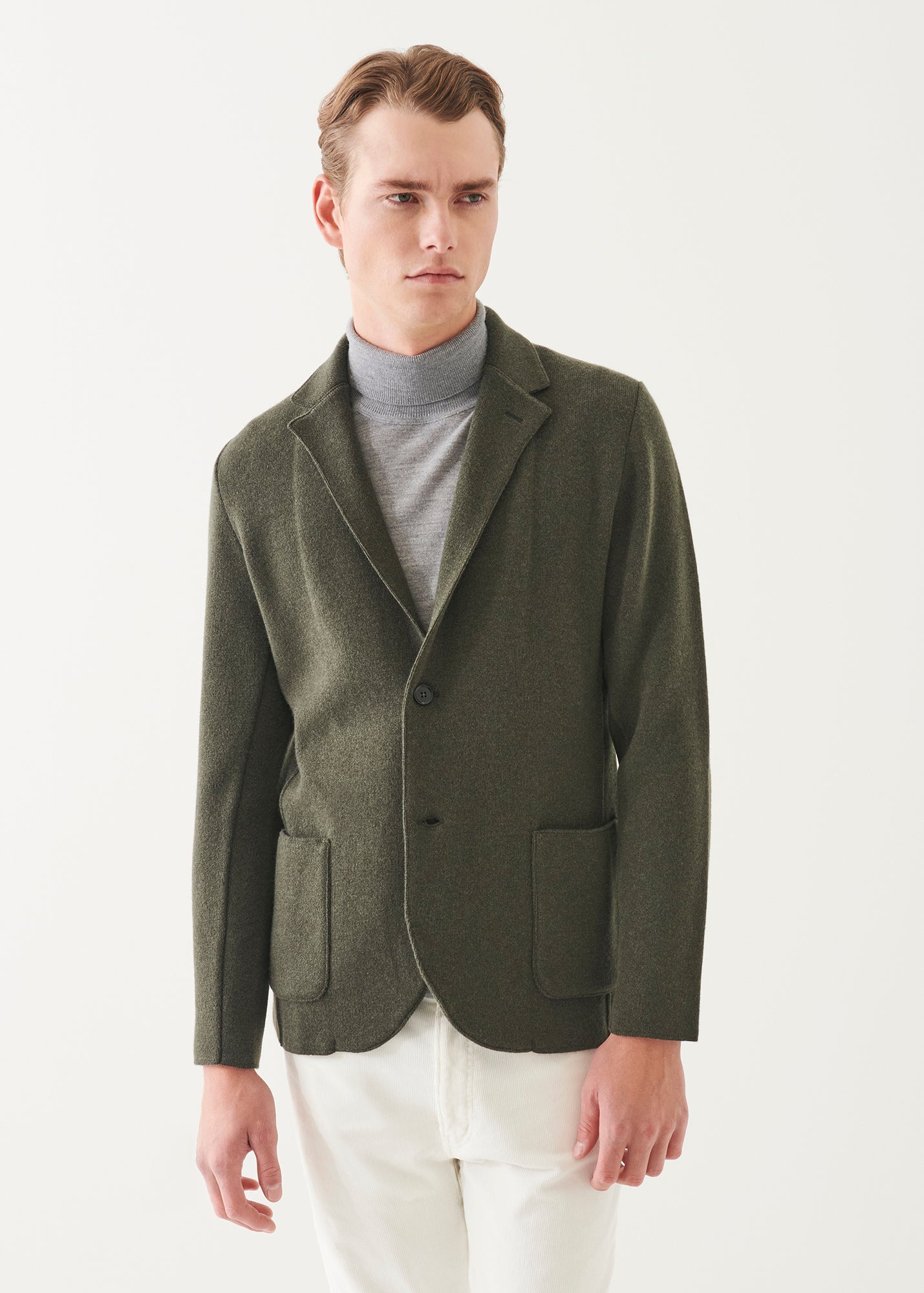 Italian Cashmere Two-Button Blazer