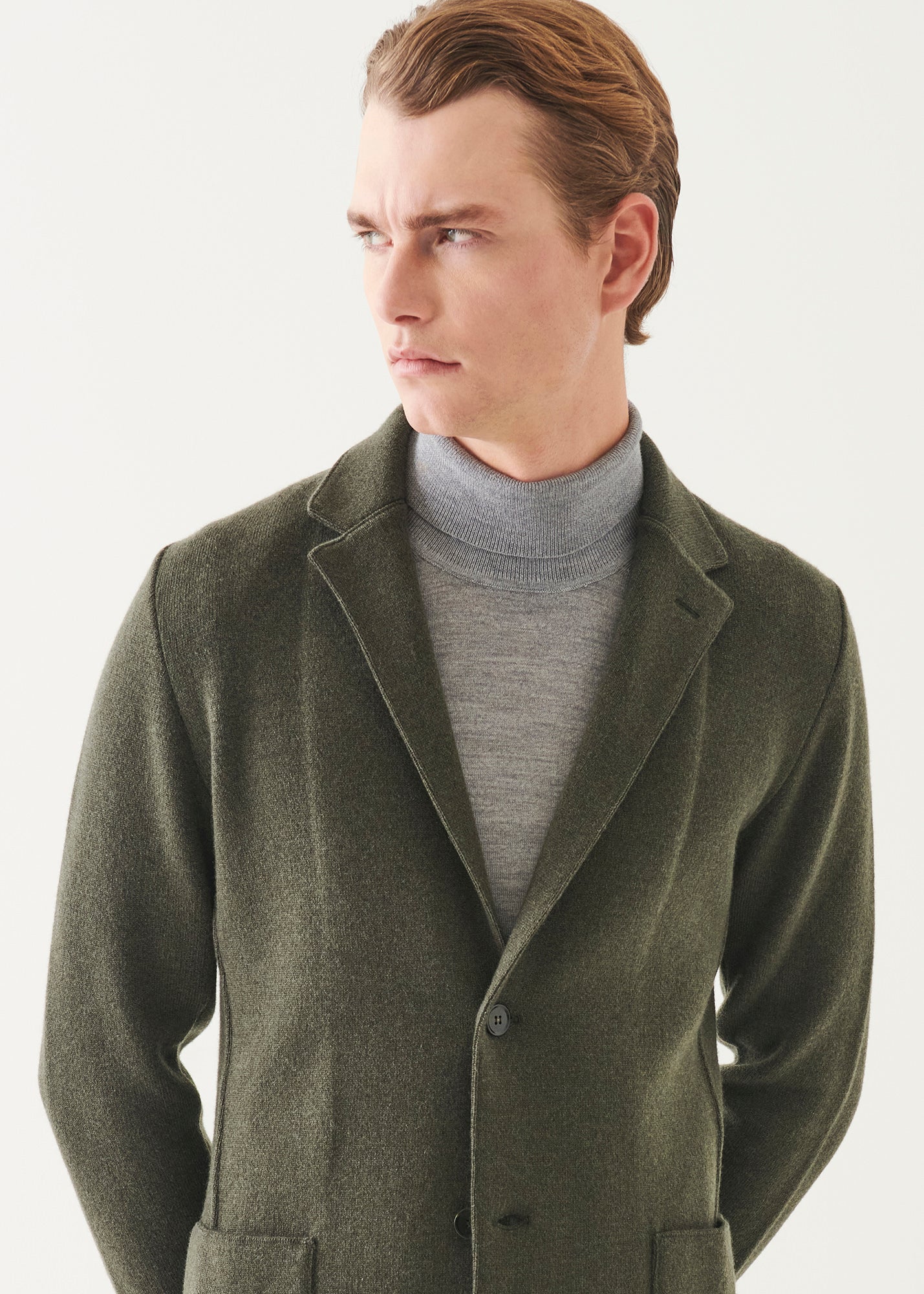 Italian Cashmere Two-Button Blazer