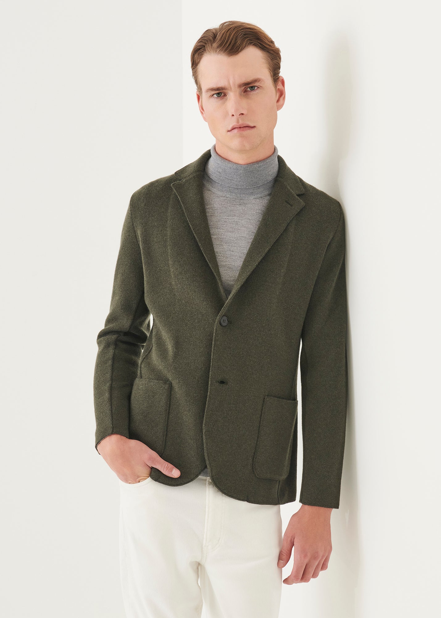 Italian Cashmere Two-Button Blazer