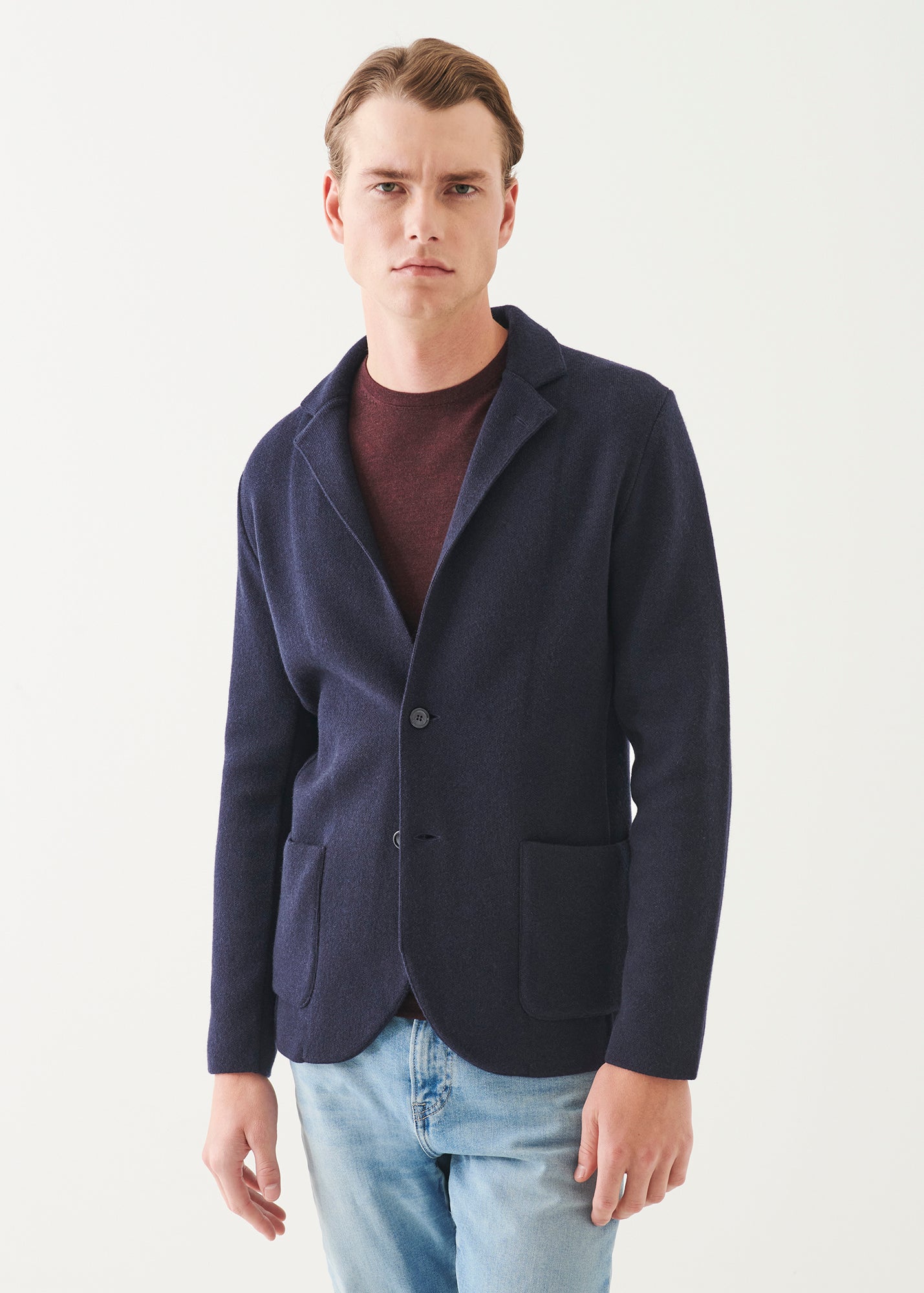 Italian Cashmere Two-Button Blazer