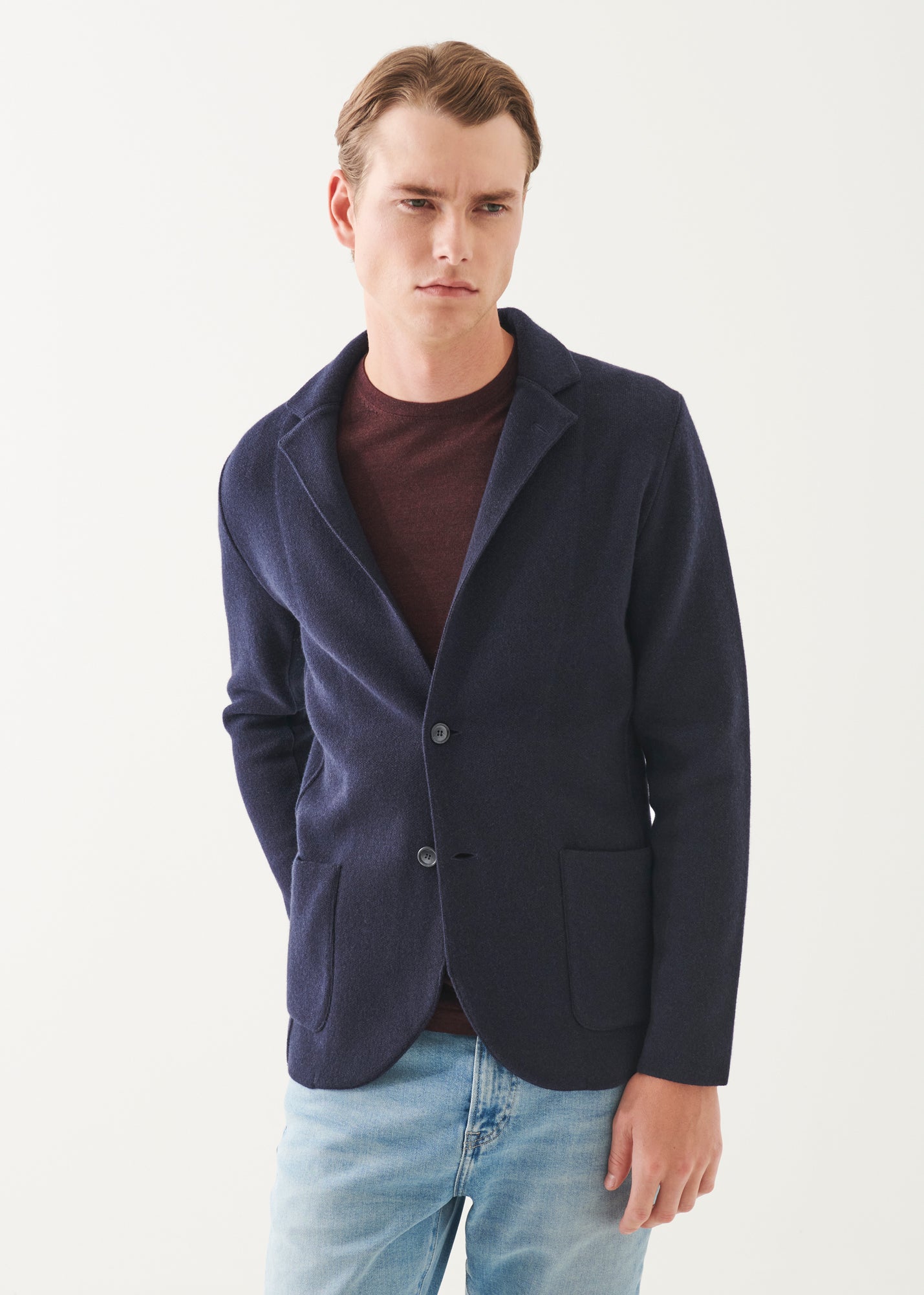 Italian Cashmere Two-Button Blazer