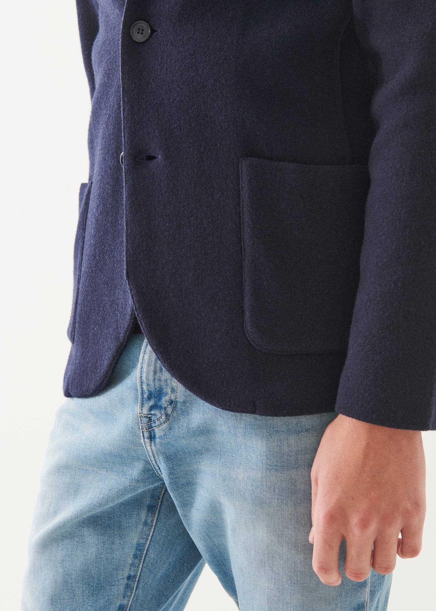 Italian Cashmere Two-Button Blazer