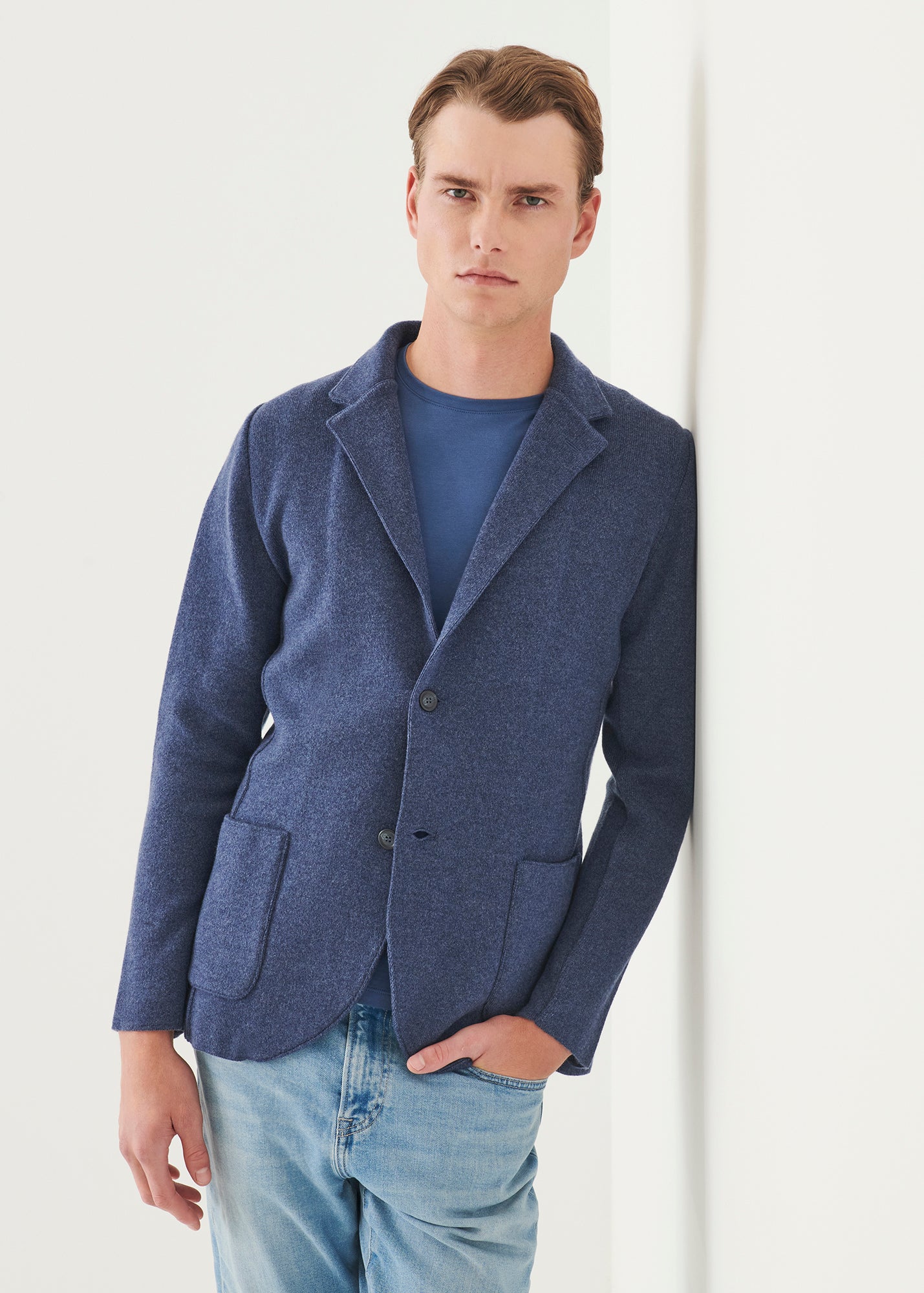 Italian Cashmere Two-Button Blazer