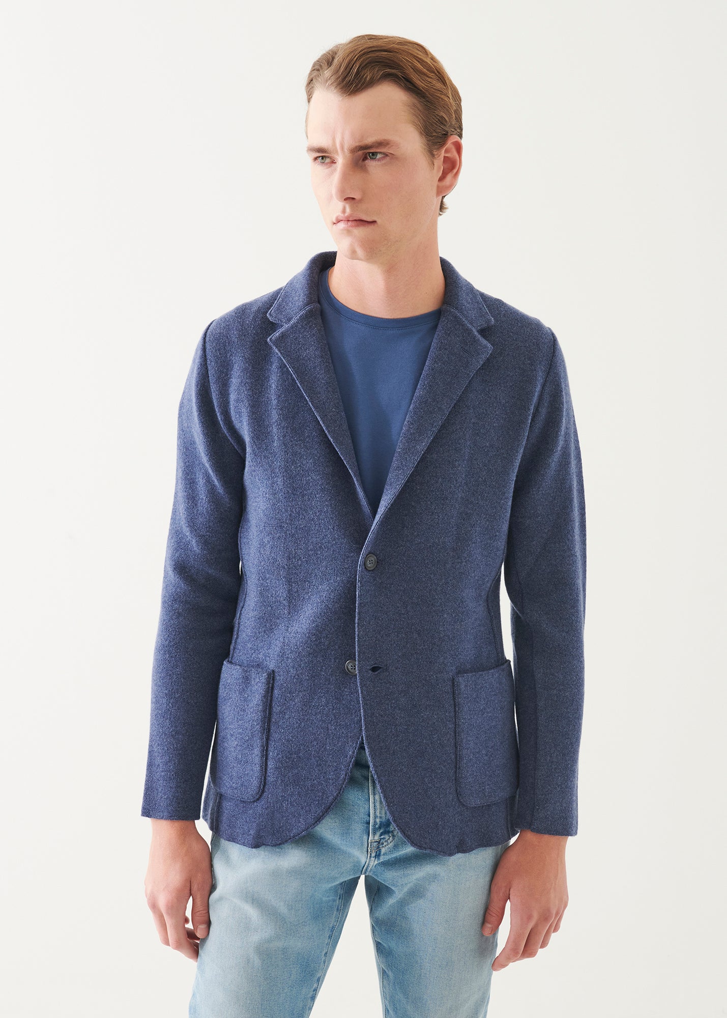 Italian Cashmere Two-Button Blazer