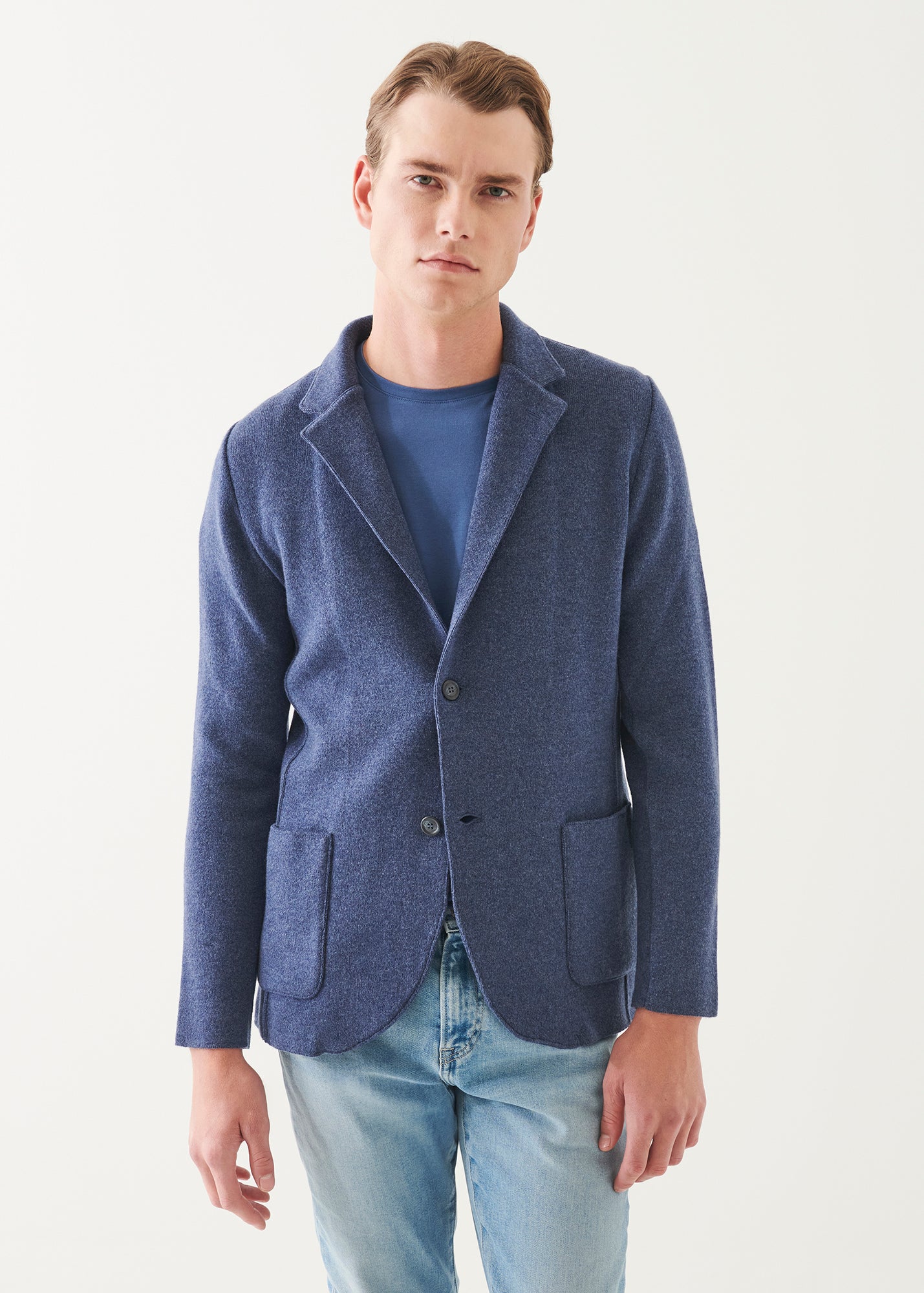 Italian Cashmere Two-Button Blazer