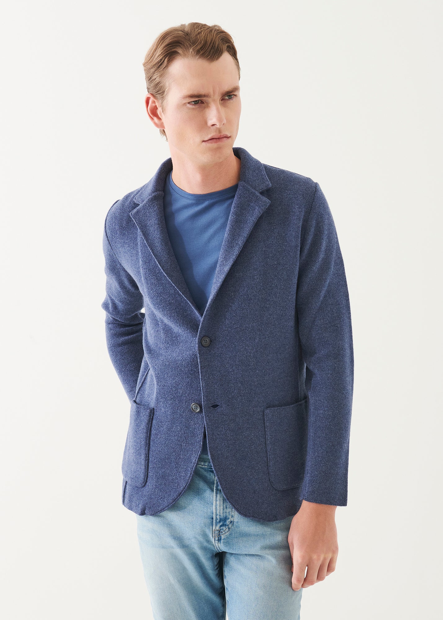 Italian Cashmere Two-Button Blazer