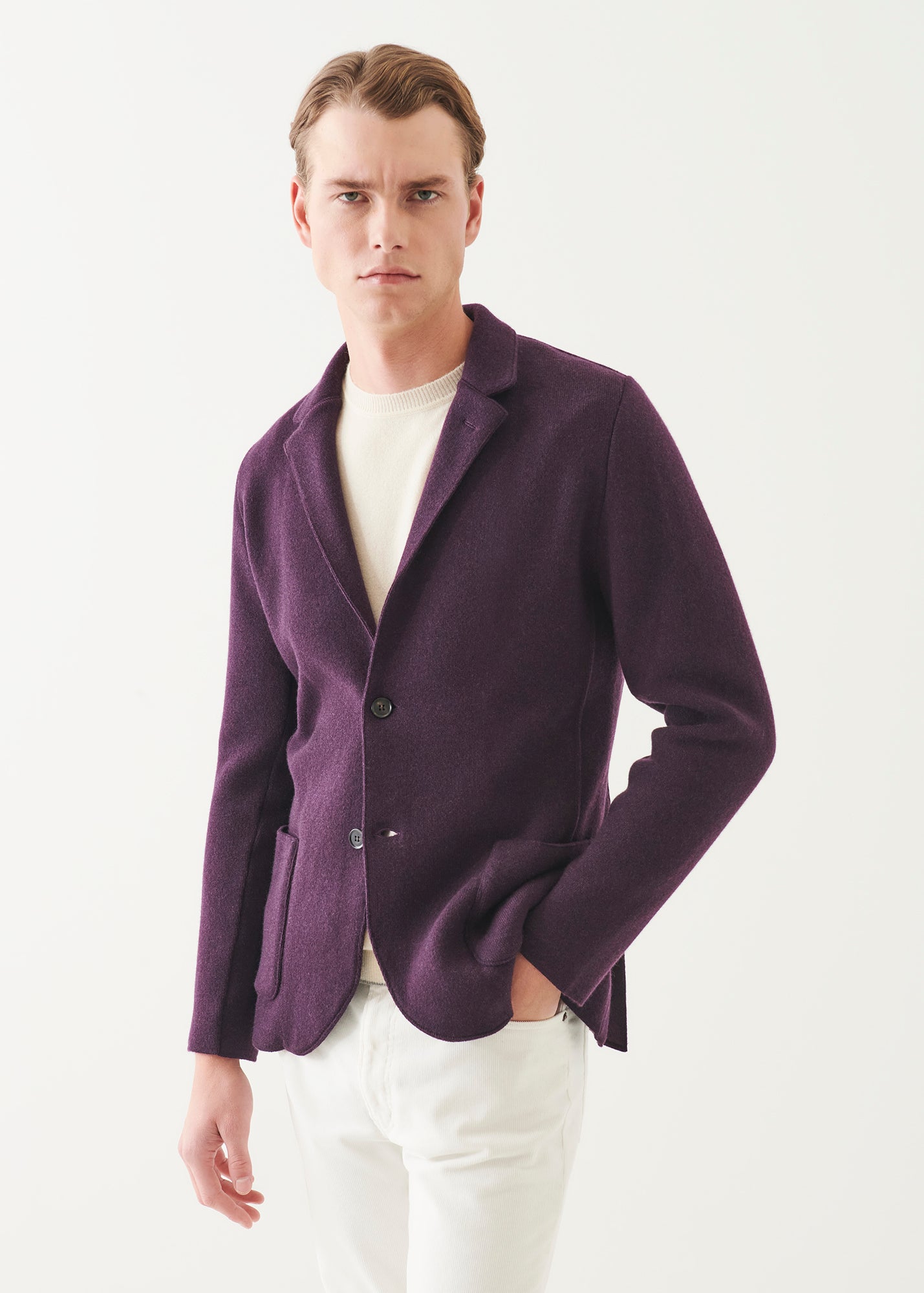 Italian Cashmere Two-Button Blazer