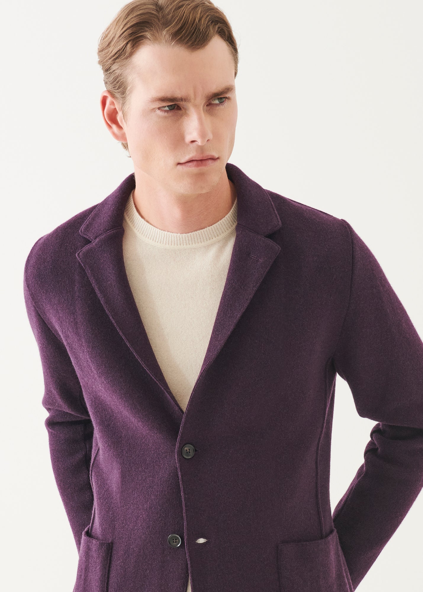 Italian Cashmere Two-Button Blazer