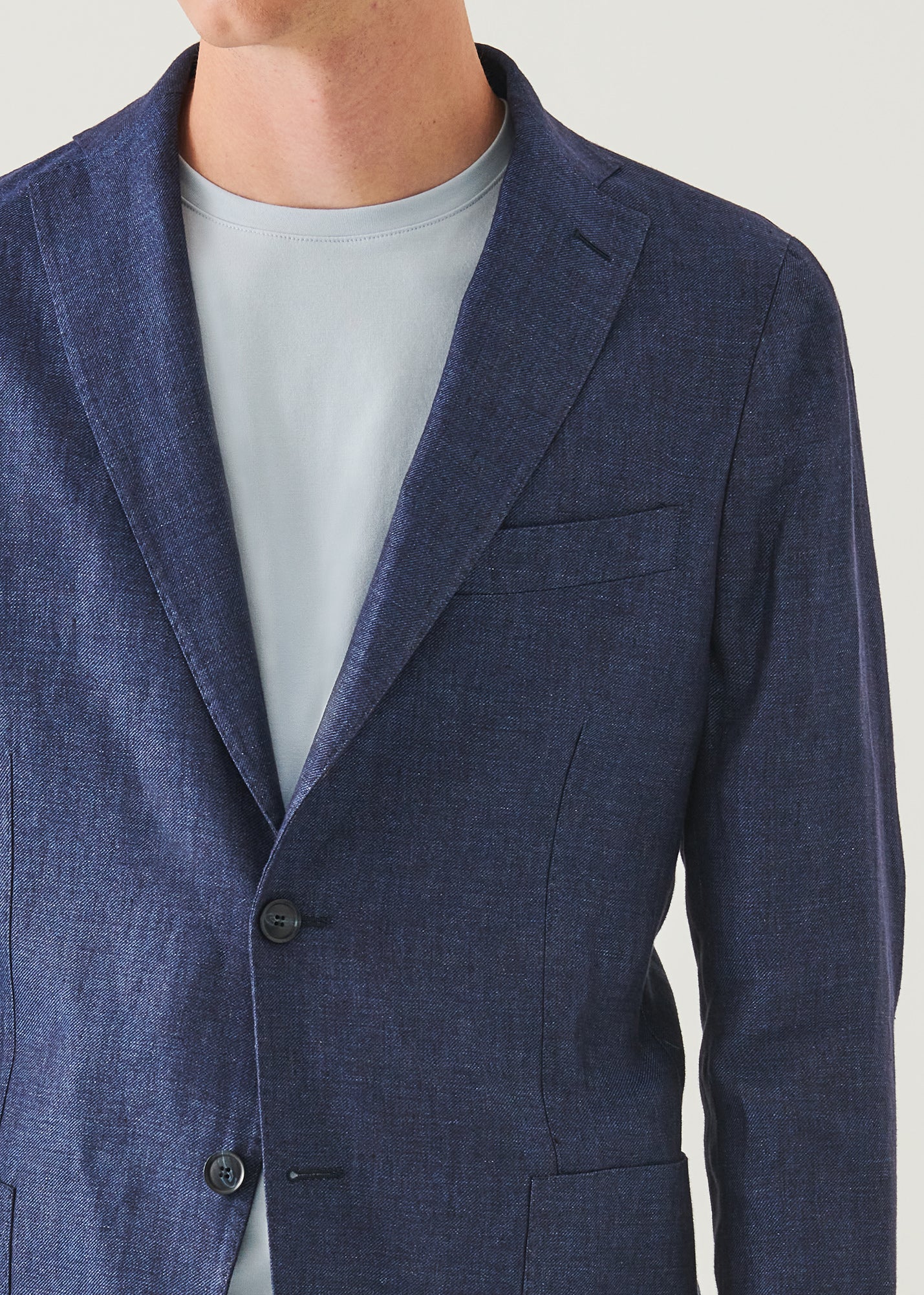 Linen Two-Button Blazer