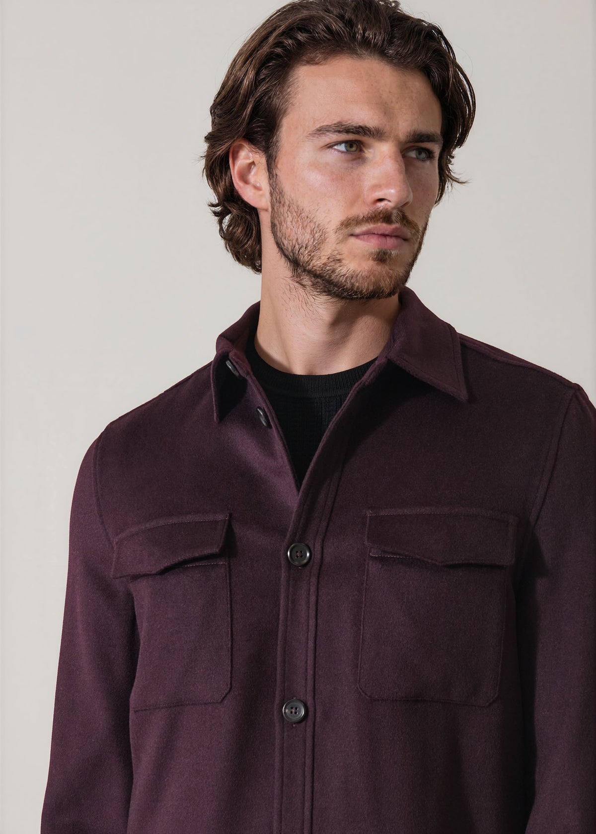 Wool Silk Utility Jacket - PATRICK ASSARAF