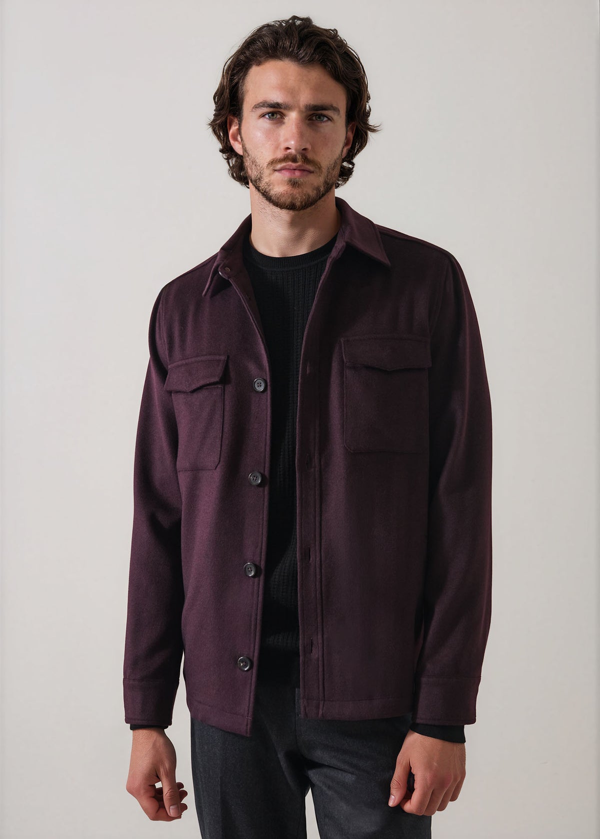 Wool Silk Utility Jacket - PATRICK ASSARAF