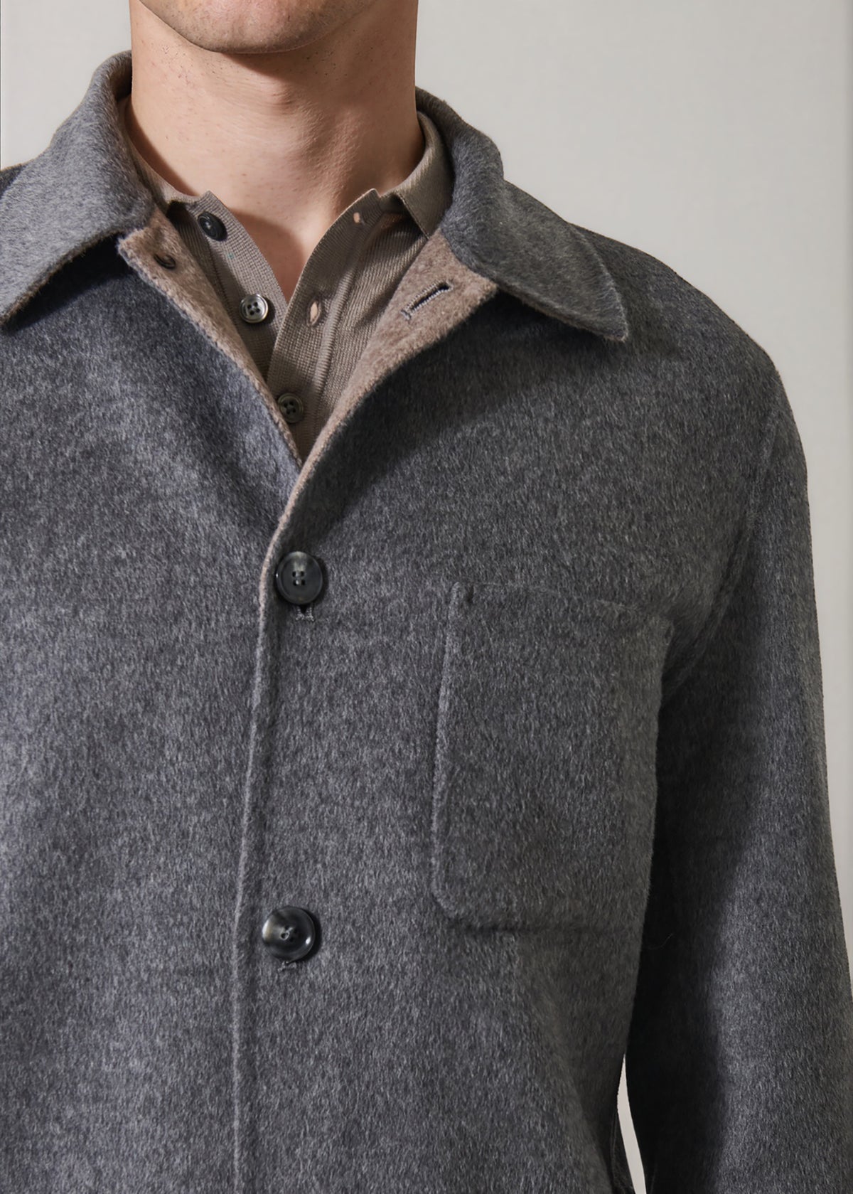 Wool-Cashmere Chore Jacket - PATRICK ASSARAF