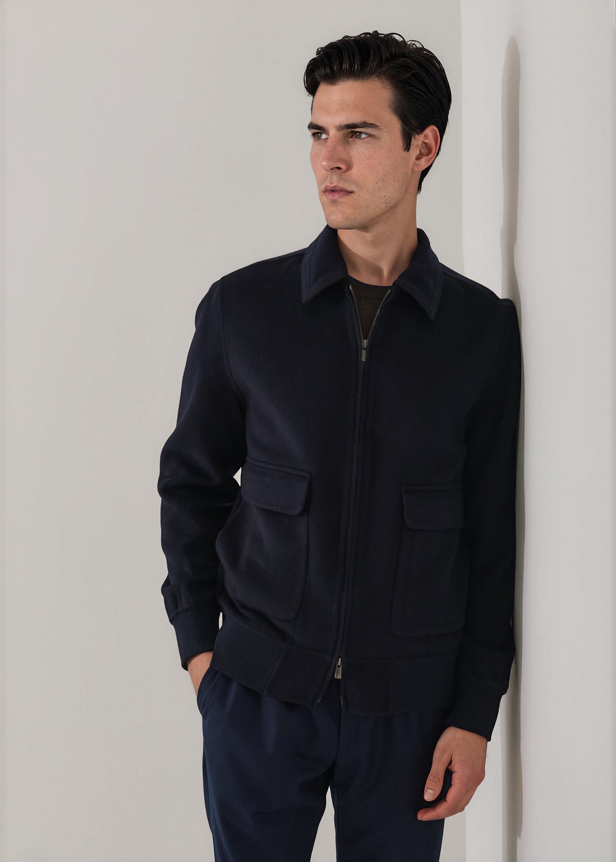 Wool-Cashmere Bomber Jacket - PATRICK ASSARAF