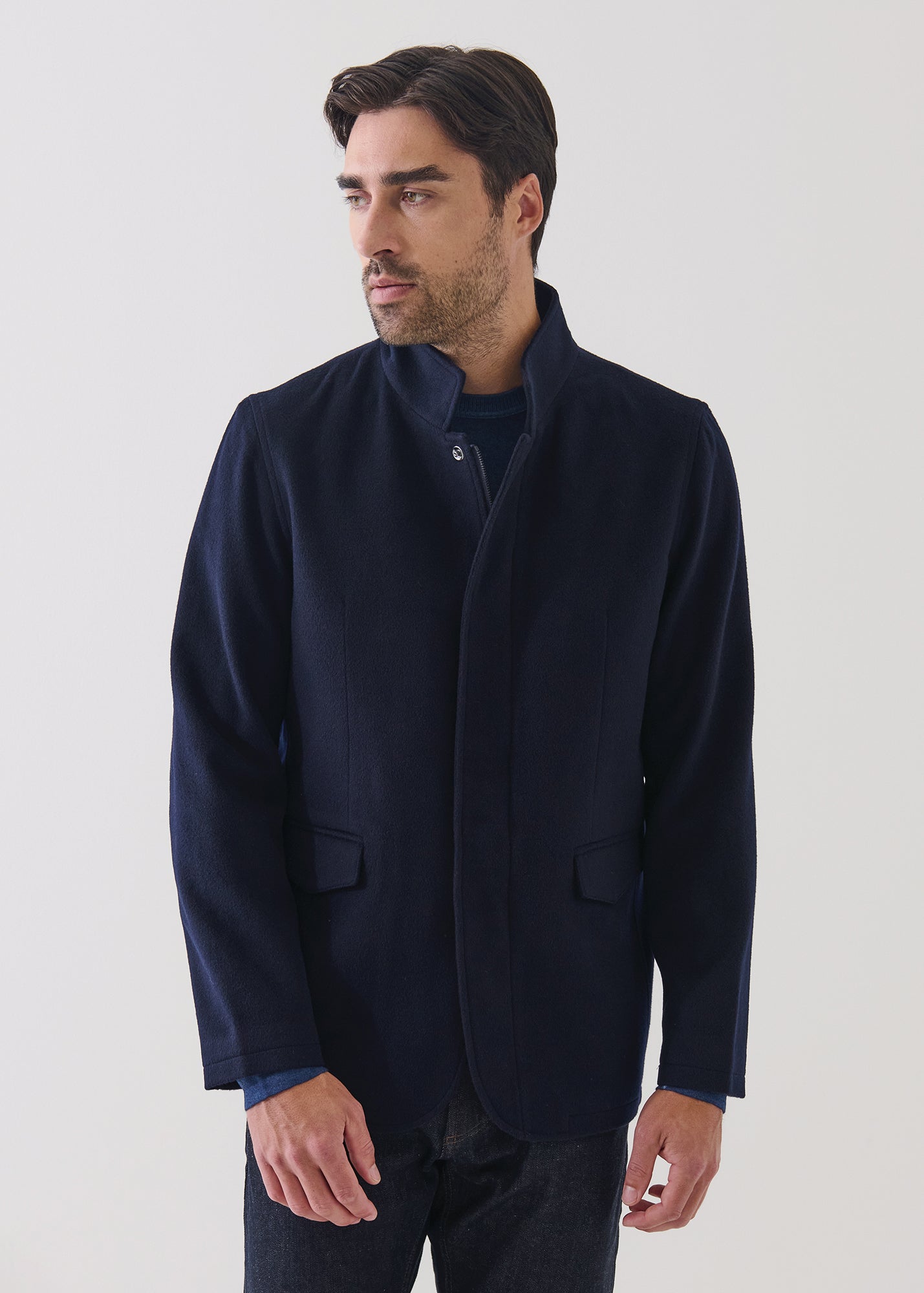 Wool Blend Hybrid Jacket - PATRICK ASSARAF