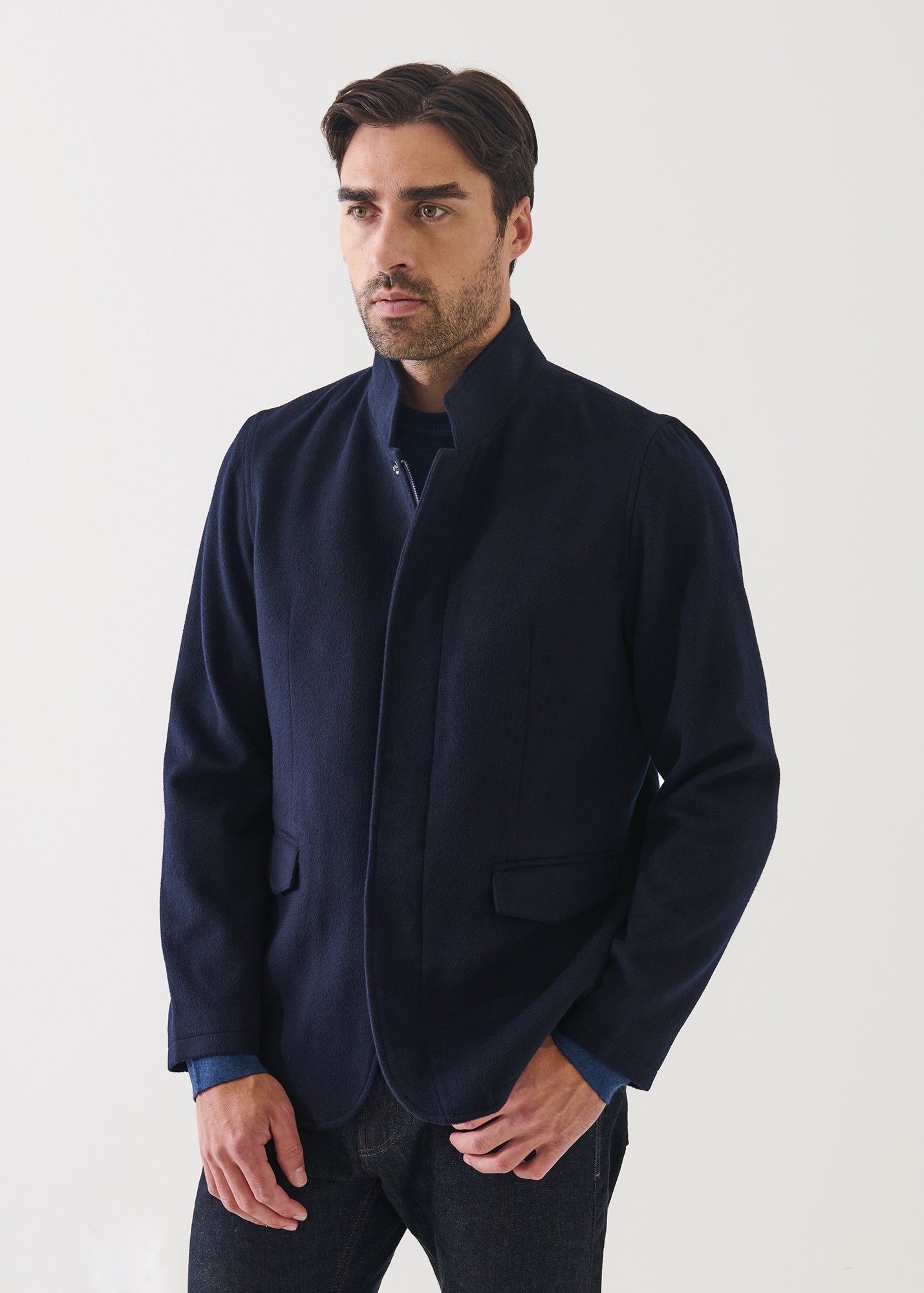Wool Blend Hybrid Jacket - PATRICK ASSARAF