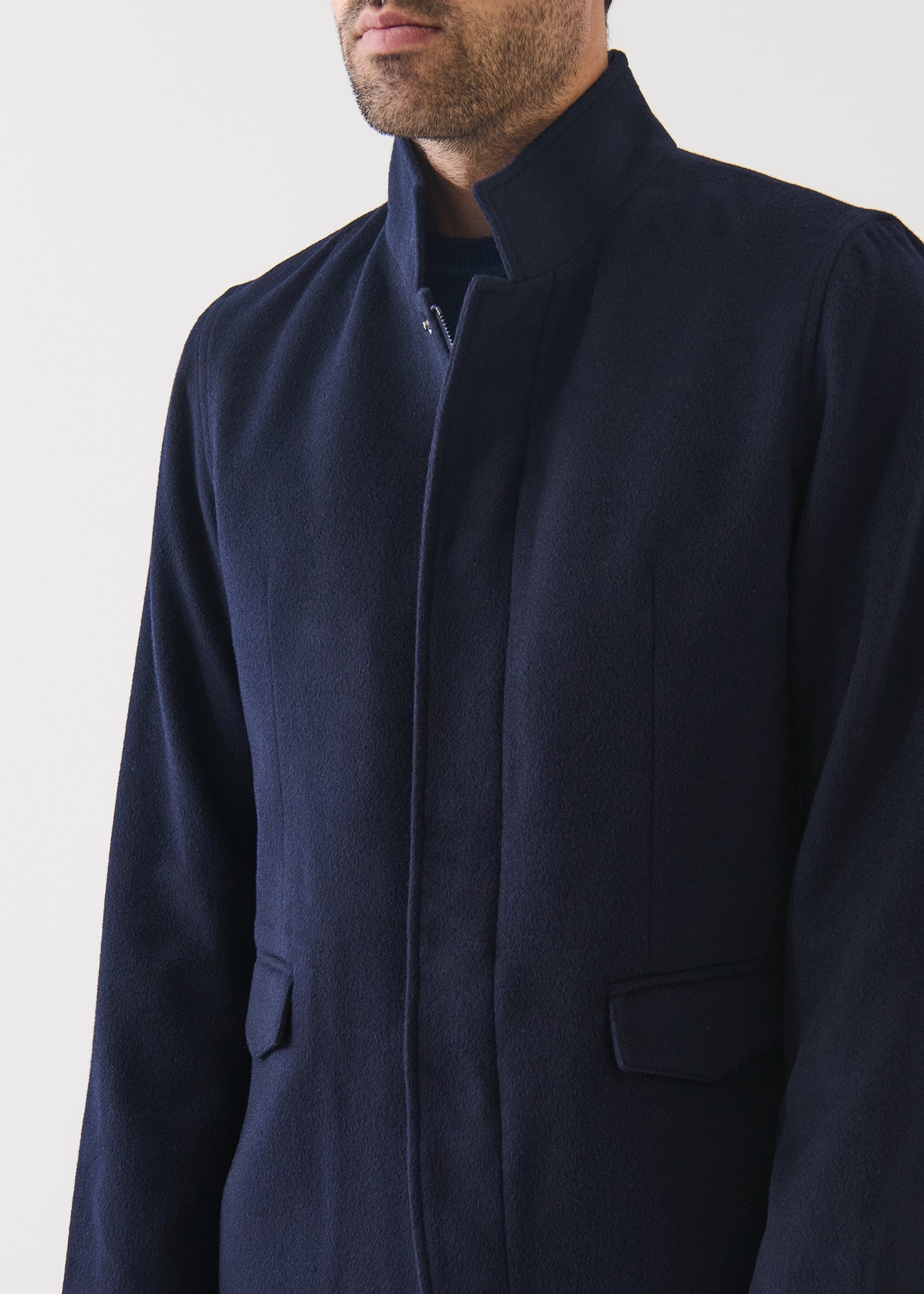 Wool Blend Hybrid Jacket - PATRICK ASSARAF