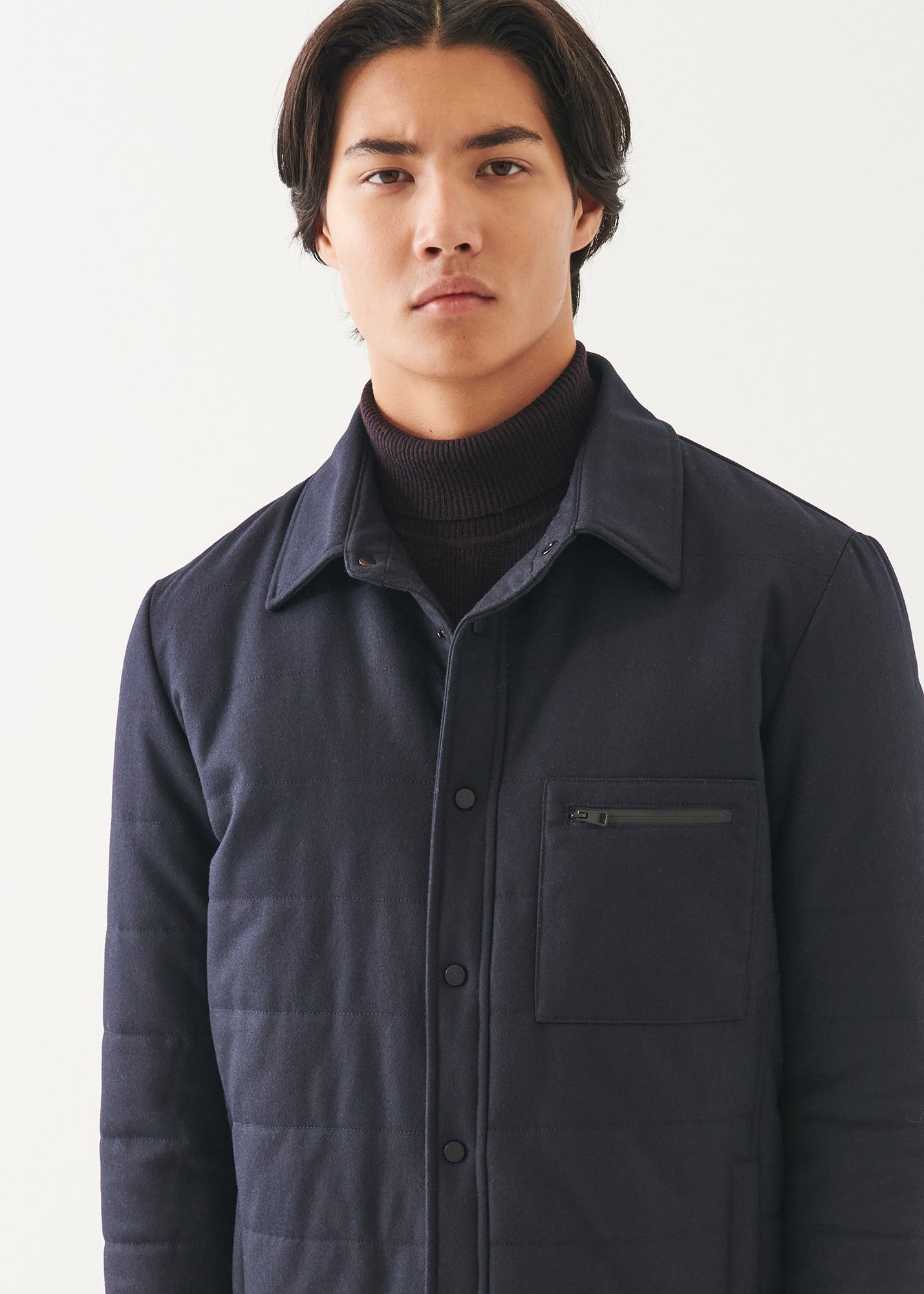 Wool Blend Quilted Car Coat - PATRICK ASSARAF