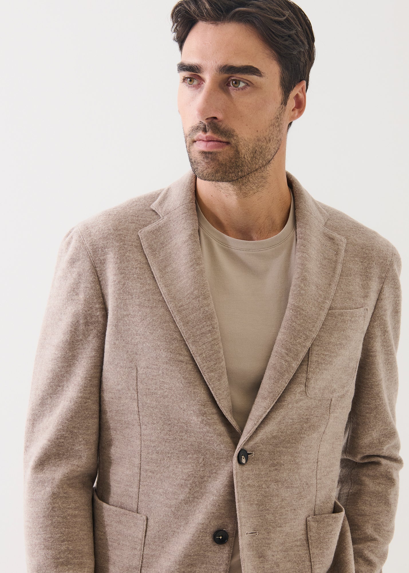 Double Face Wool Two Button Blazer - PATRICK ASSARAF