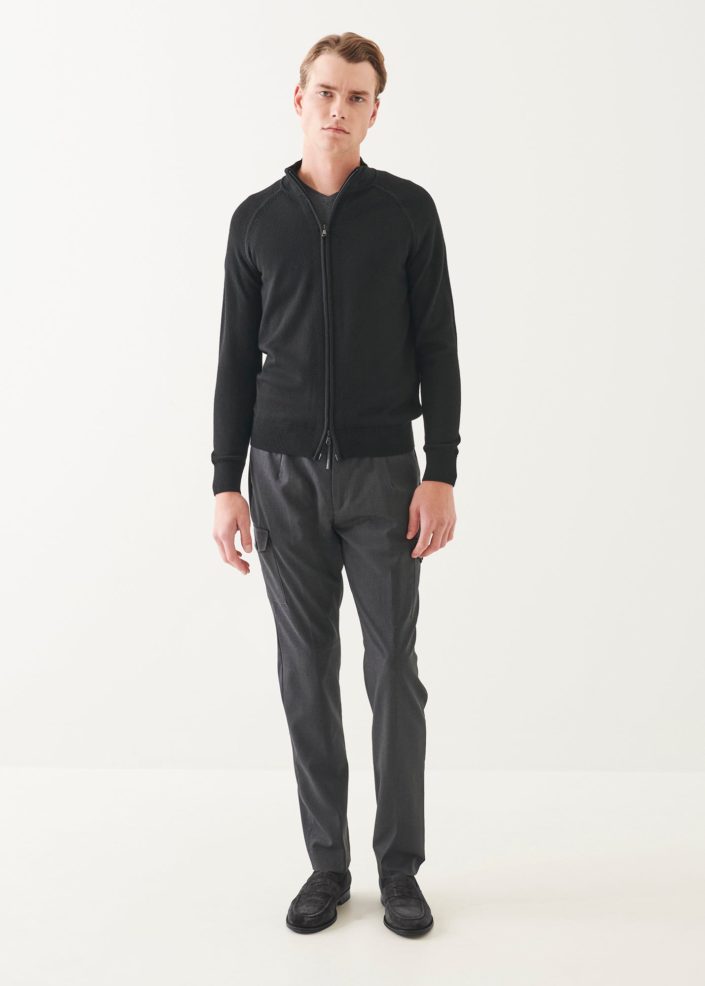 Wool Slim Cargo Pant - PATRICK ASSARAF