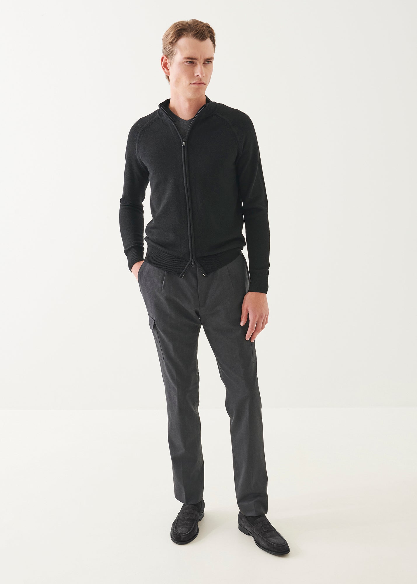 Wool Slim Cargo Pant - PATRICK ASSARAF