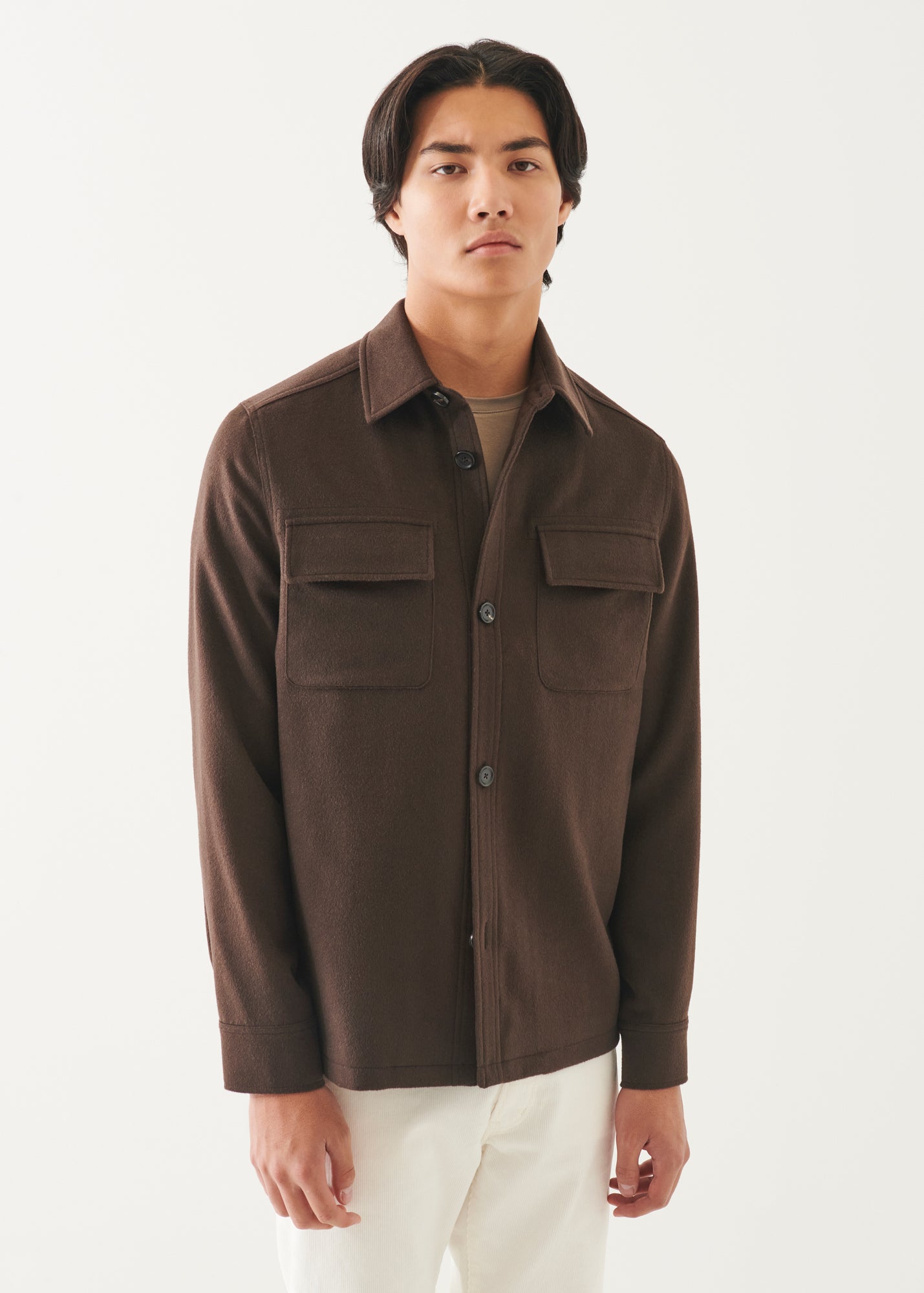 Cashmere Shirt Jacket - PATRICK ASSARAF