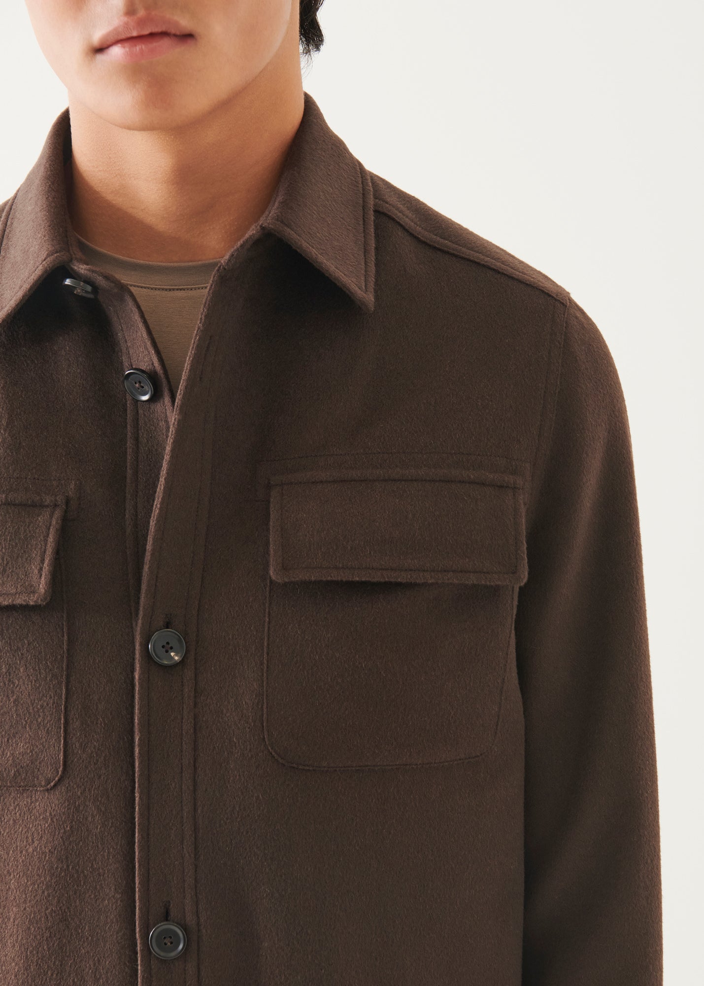 Cashmere Shirt Jacket - PATRICK ASSARAF