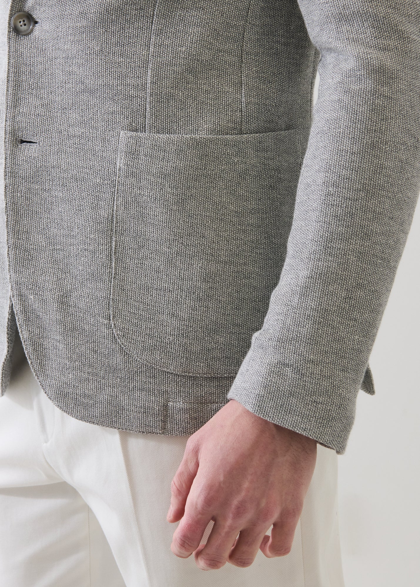 Double Face Cotton-Linen Knit Blazer - PATRICK ASSARAF
