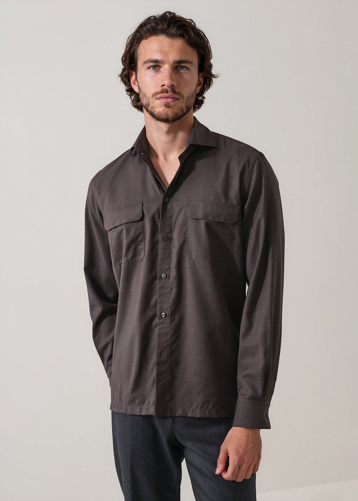 Active Wool Utility Overshirt - PATRICK ASSARAF