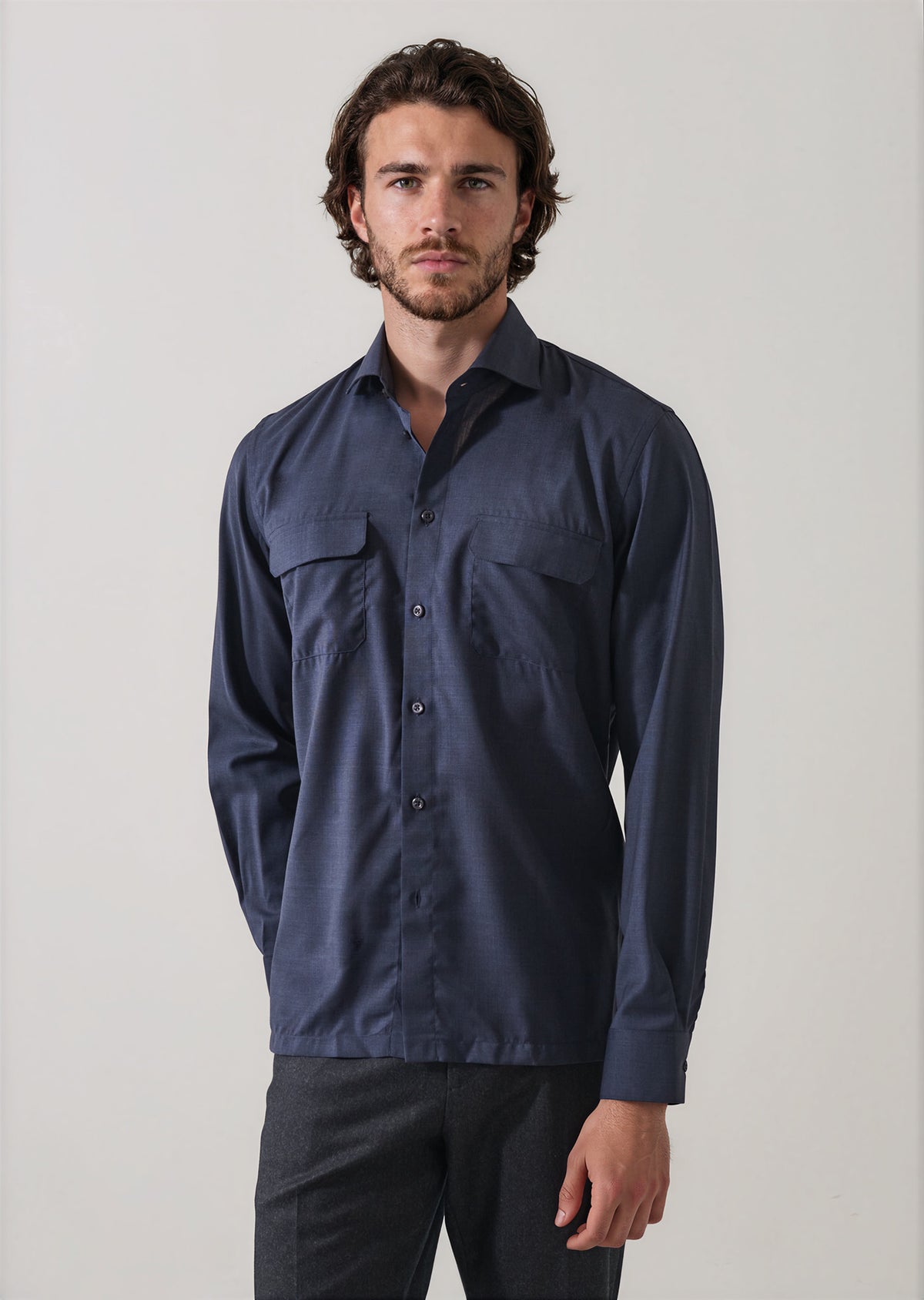 Active Wool Utility Overshirt - PATRICK ASSARAF