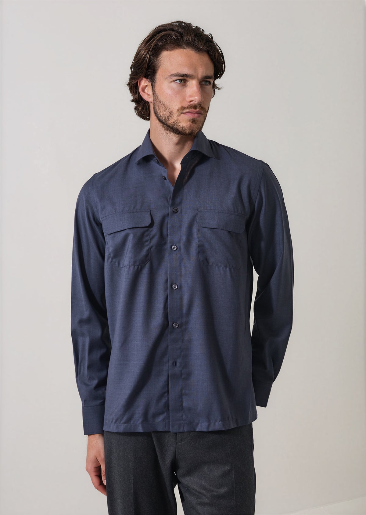 Active Wool Utility Overshirt - PATRICK ASSARAF