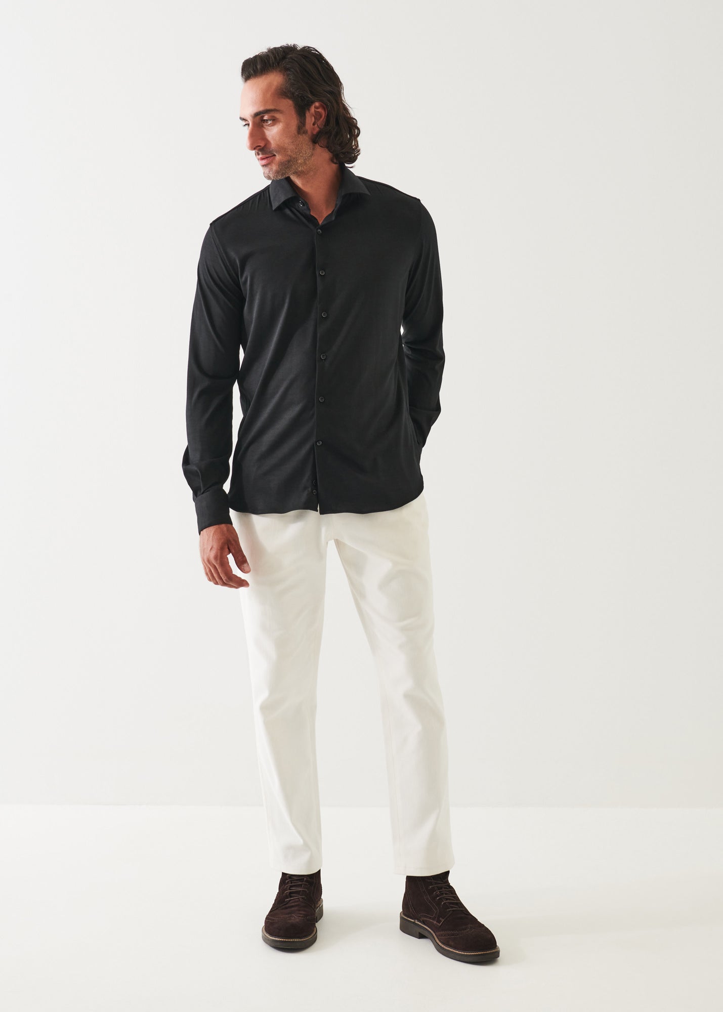 Reda Active Wool Knit Shirt - PATRICK ASSARAF