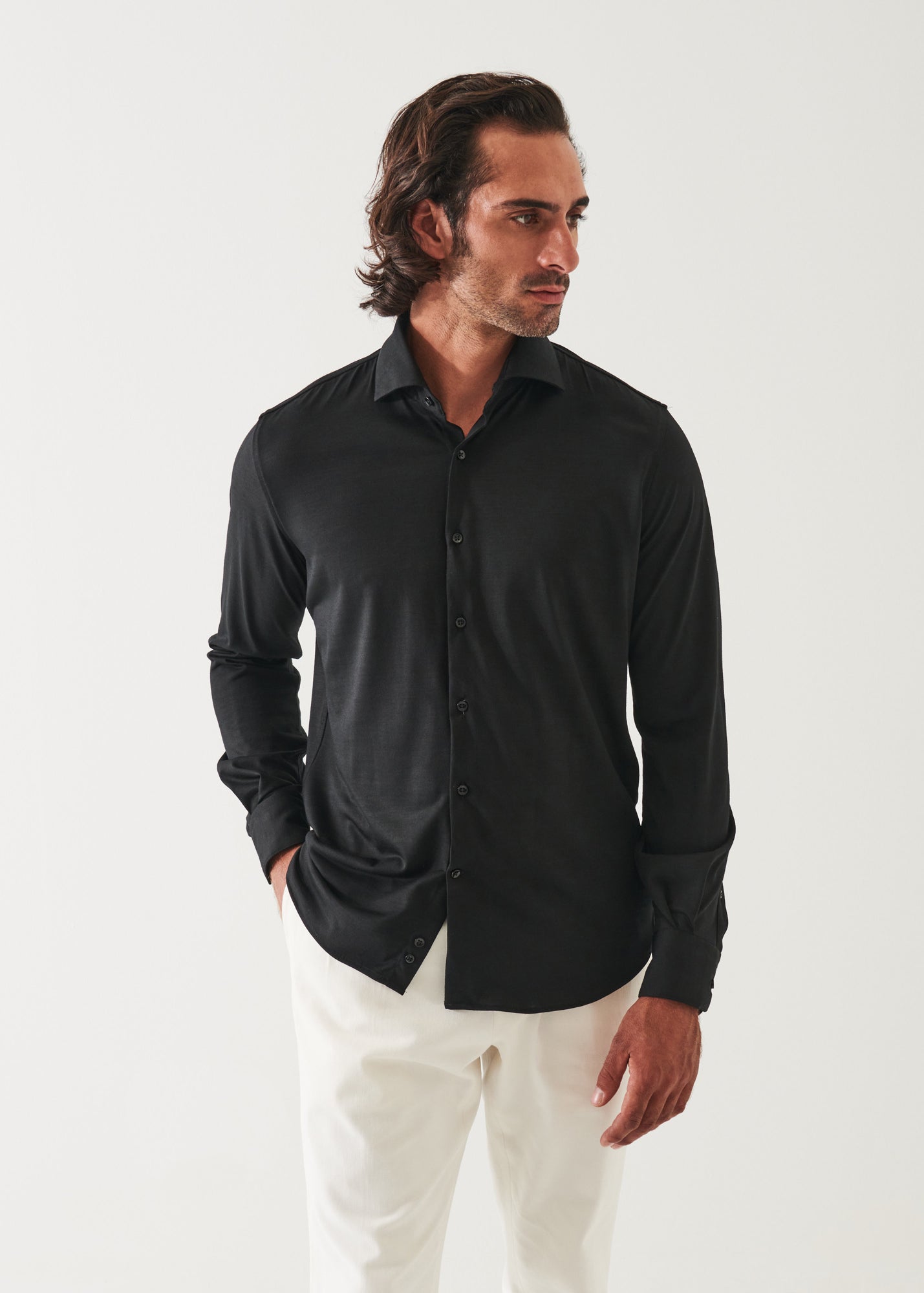 Reda Active Wool Knit Shirt - PATRICK ASSARAF