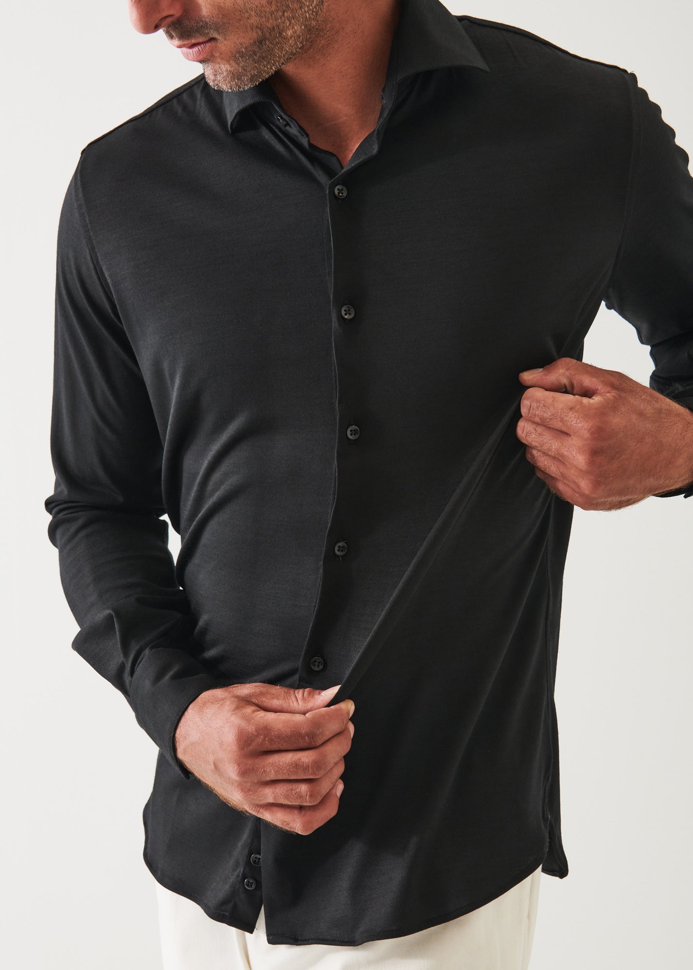 Reda Active Wool Knit Shirt - PATRICK ASSARAF