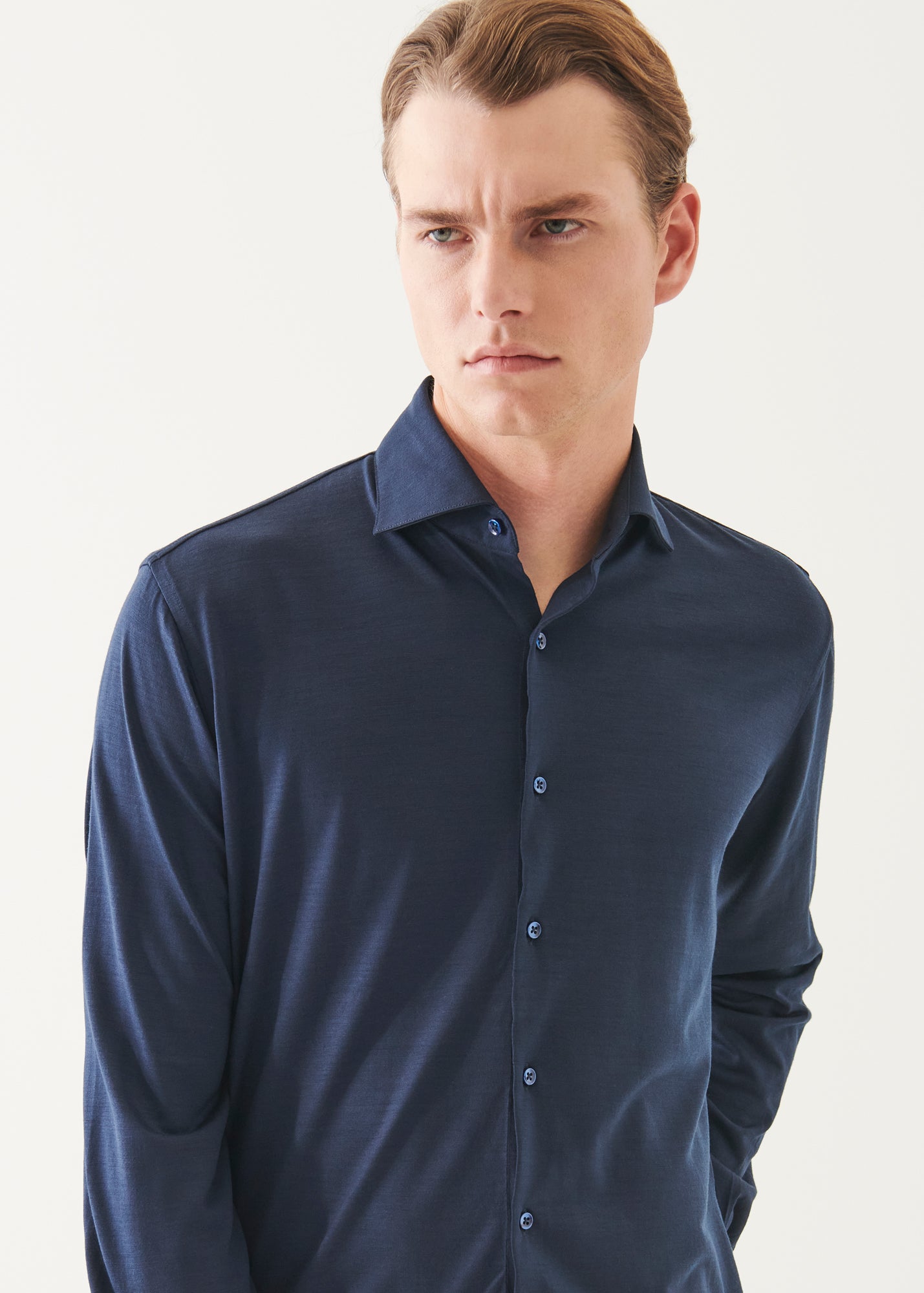 Reda Active Wool Knit Shirt - PATRICK ASSARAF