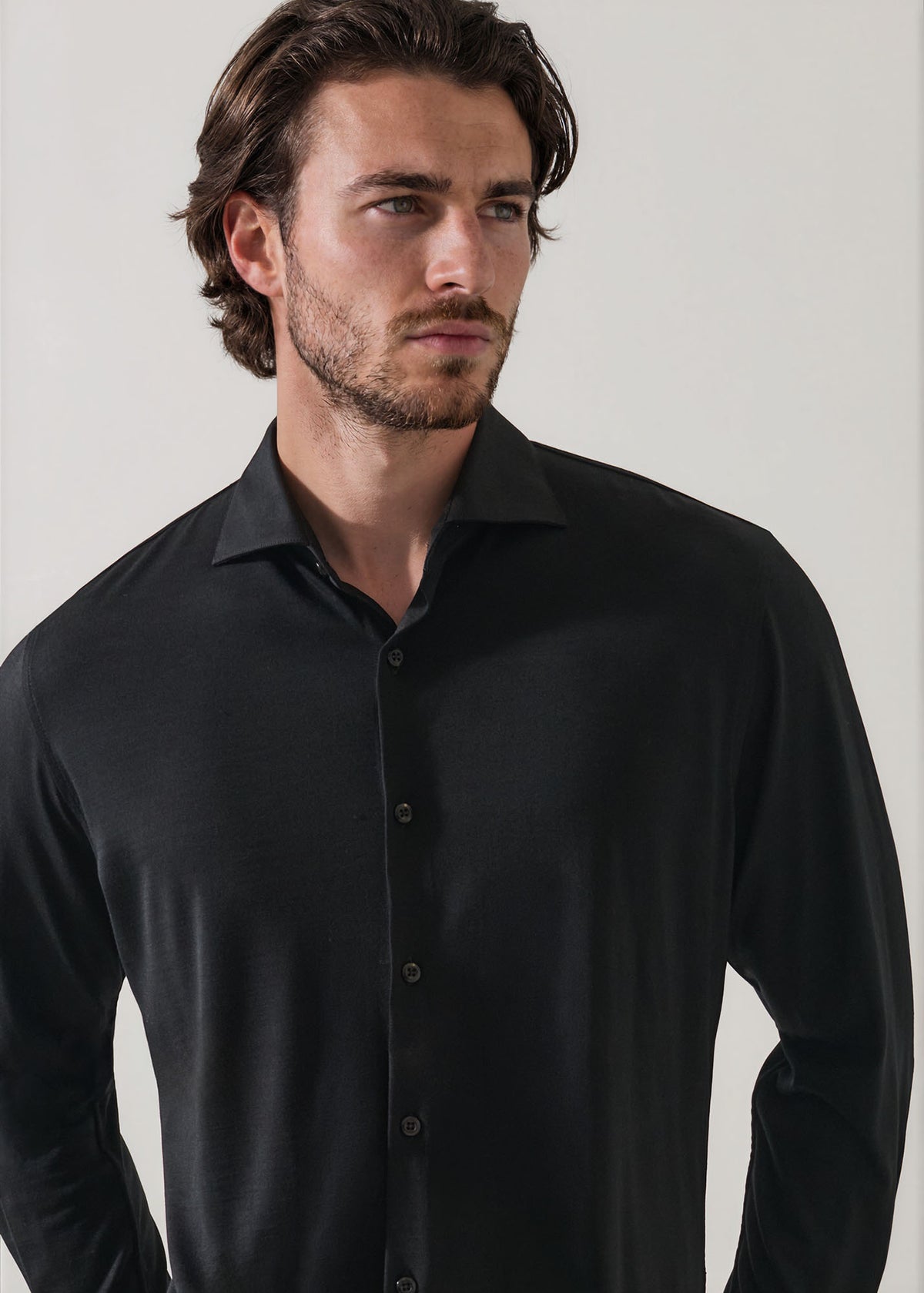 Superfine Wool Knit Shirt - PATRICK ASSARAF