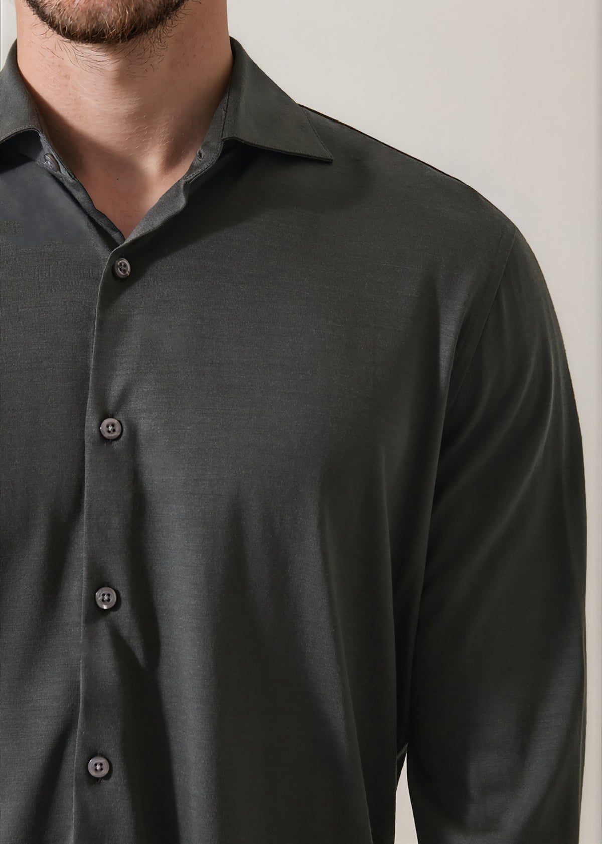 Superfine Wool Knit Shirt - PATRICK ASSARAF