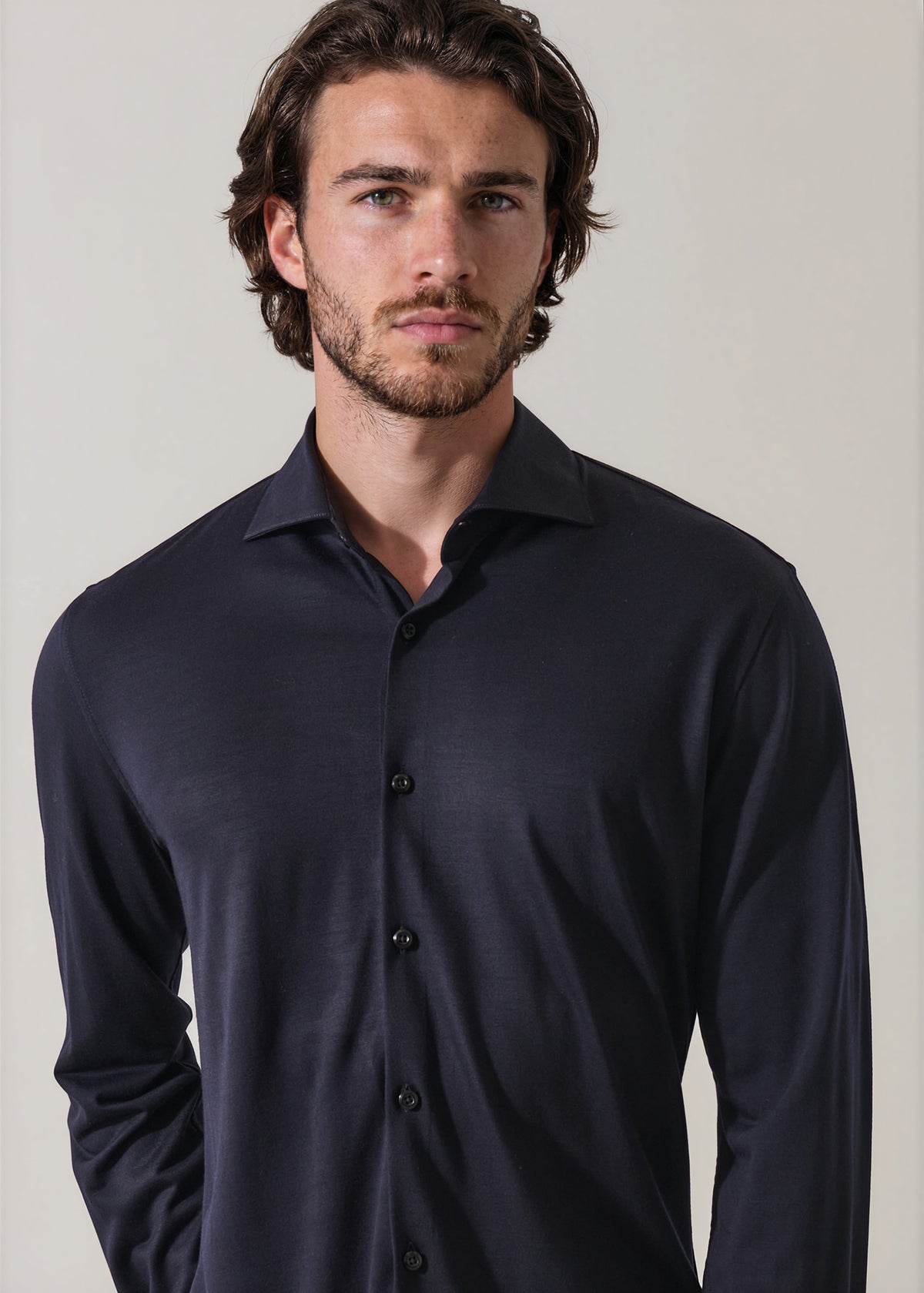 Superfine Wool Knit Shirt - PATRICK ASSARAF