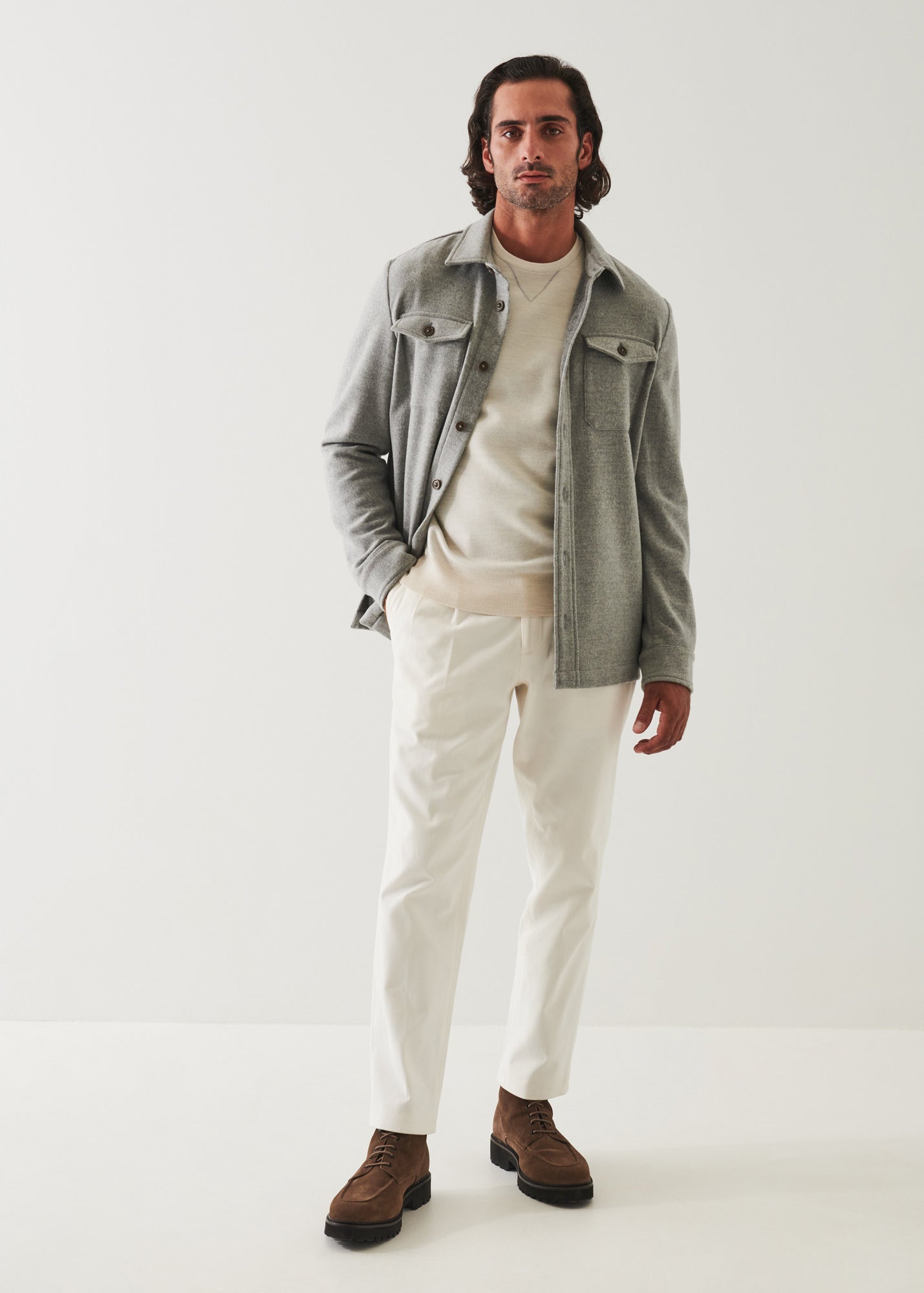 Italian Two-Pocket Shirt Jacket