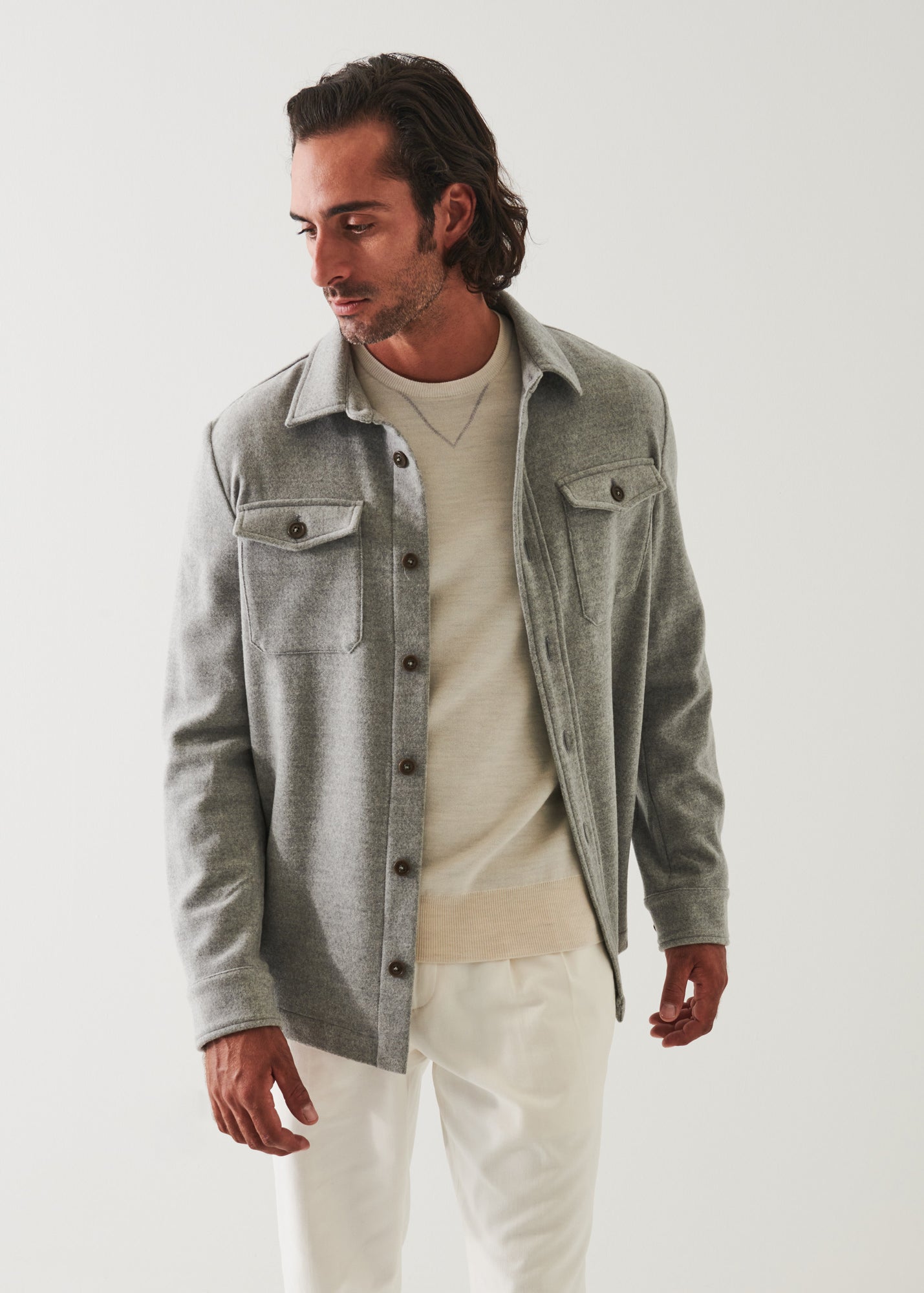 Italian Two-Pocket Shirt Jacket