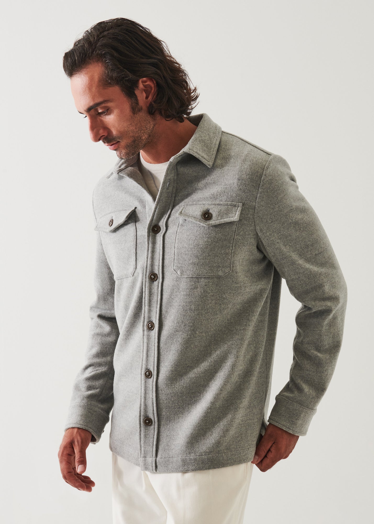 Italian Two-Pocket Shirt Jacket