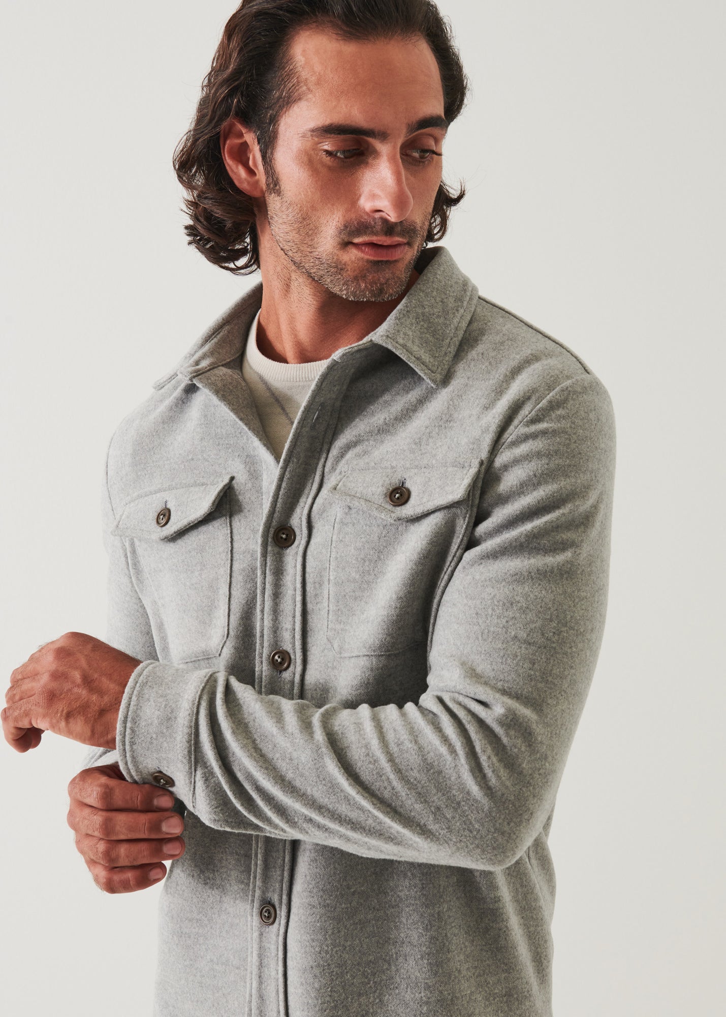 Italian Two-Pocket Shirt Jacket