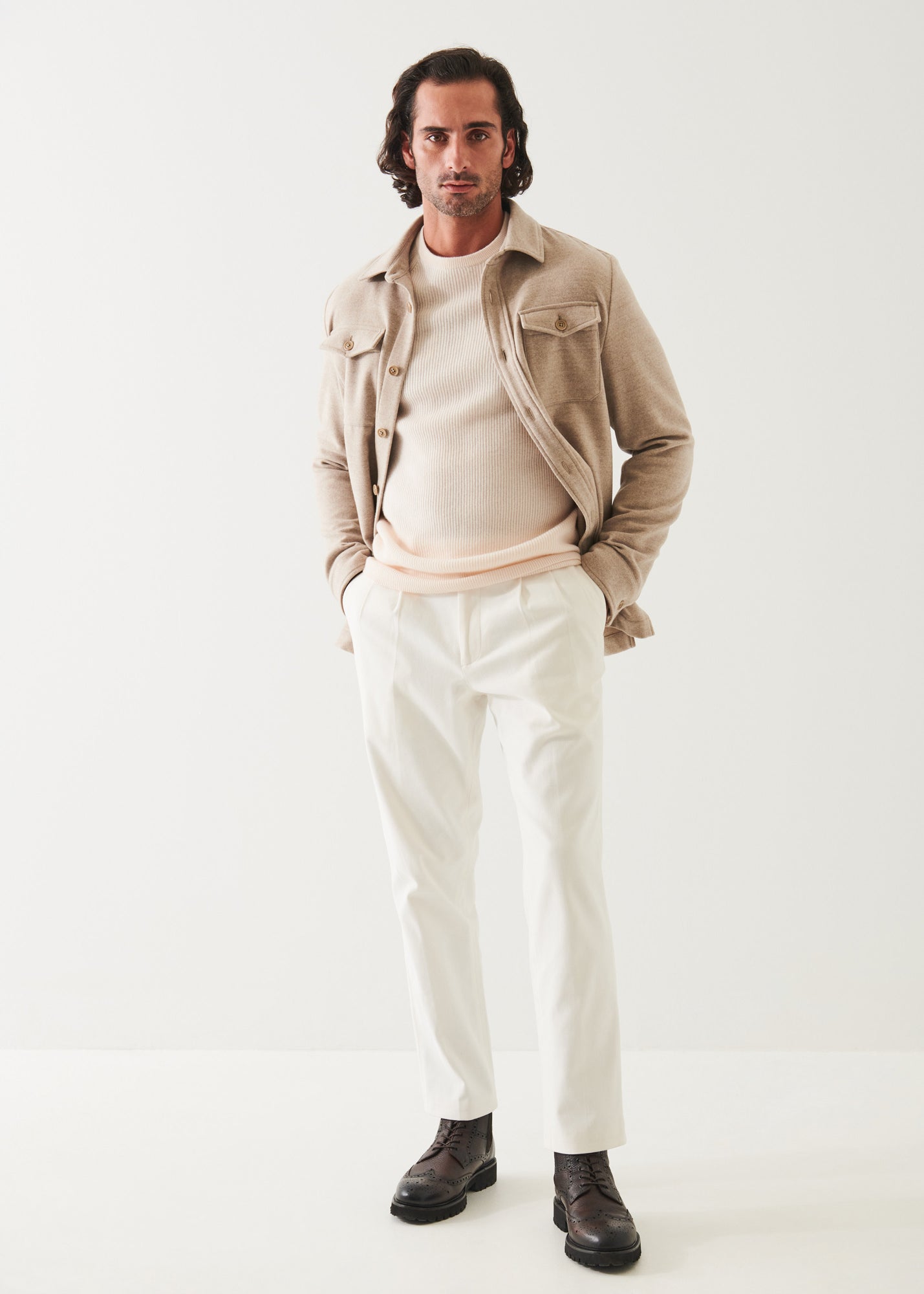 Italian Two-Pocket Shirt Jacket