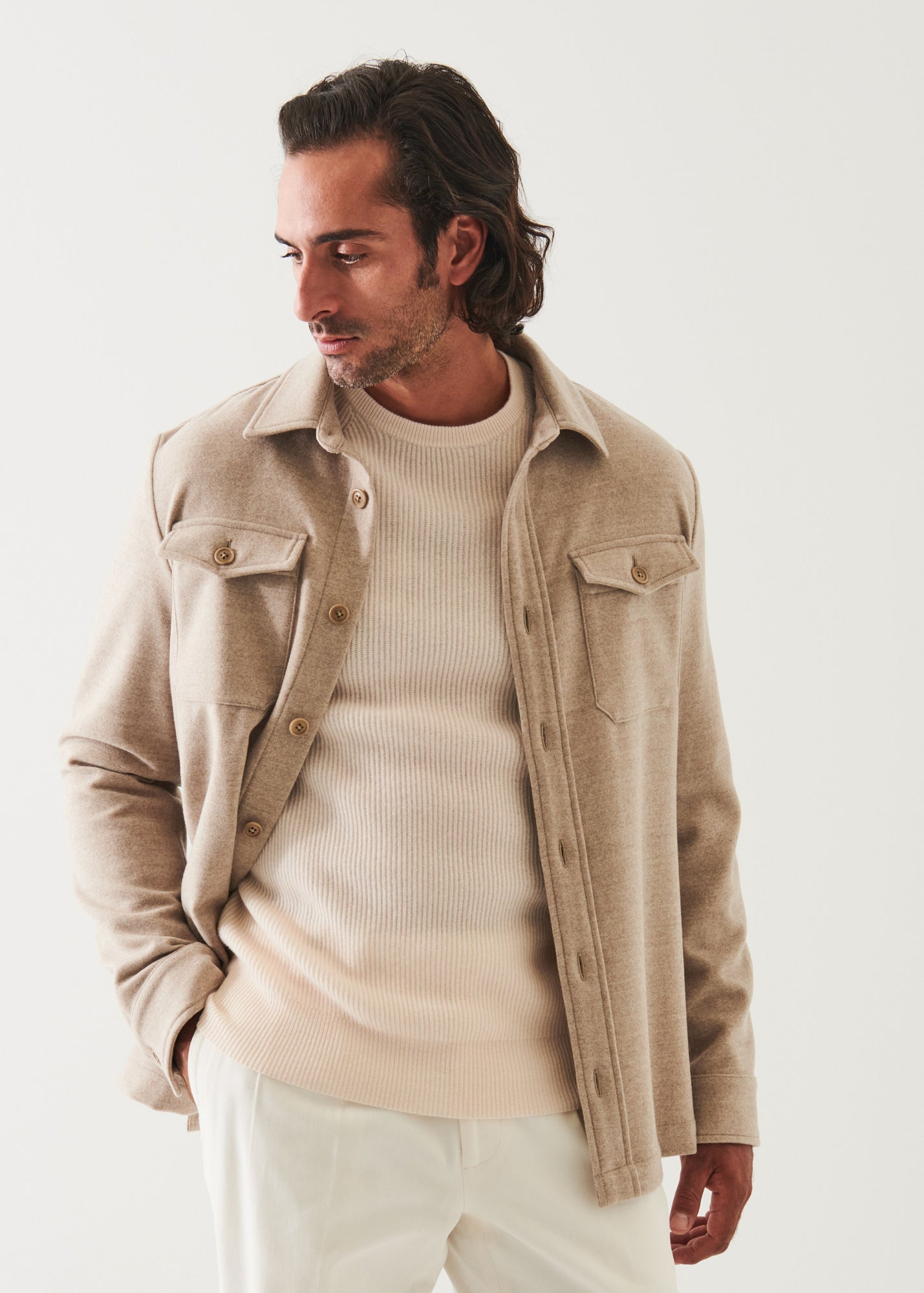 Italian Two-Pocket Shirt Jacket