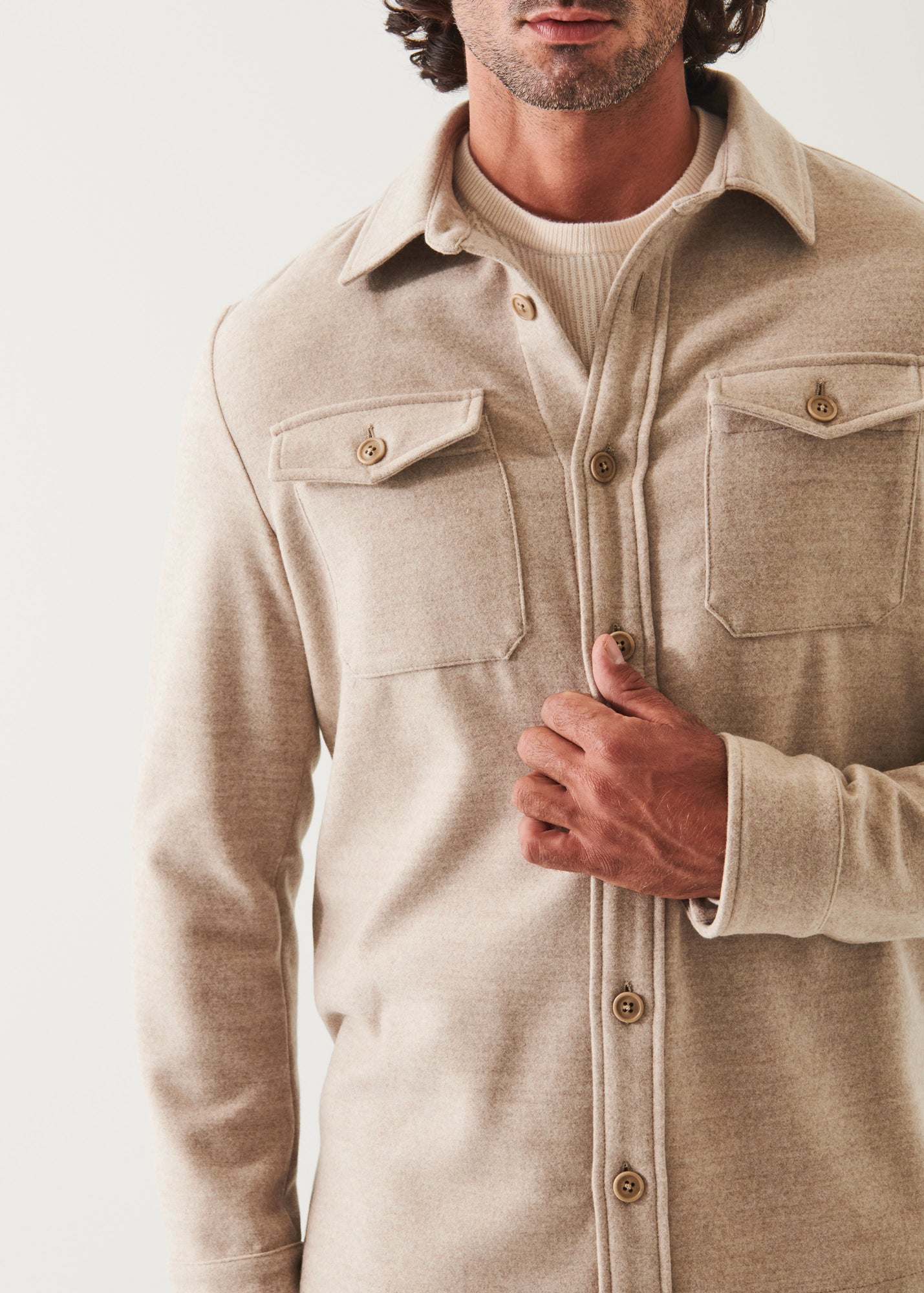 Italian Two-Pocket Shirt Jacket