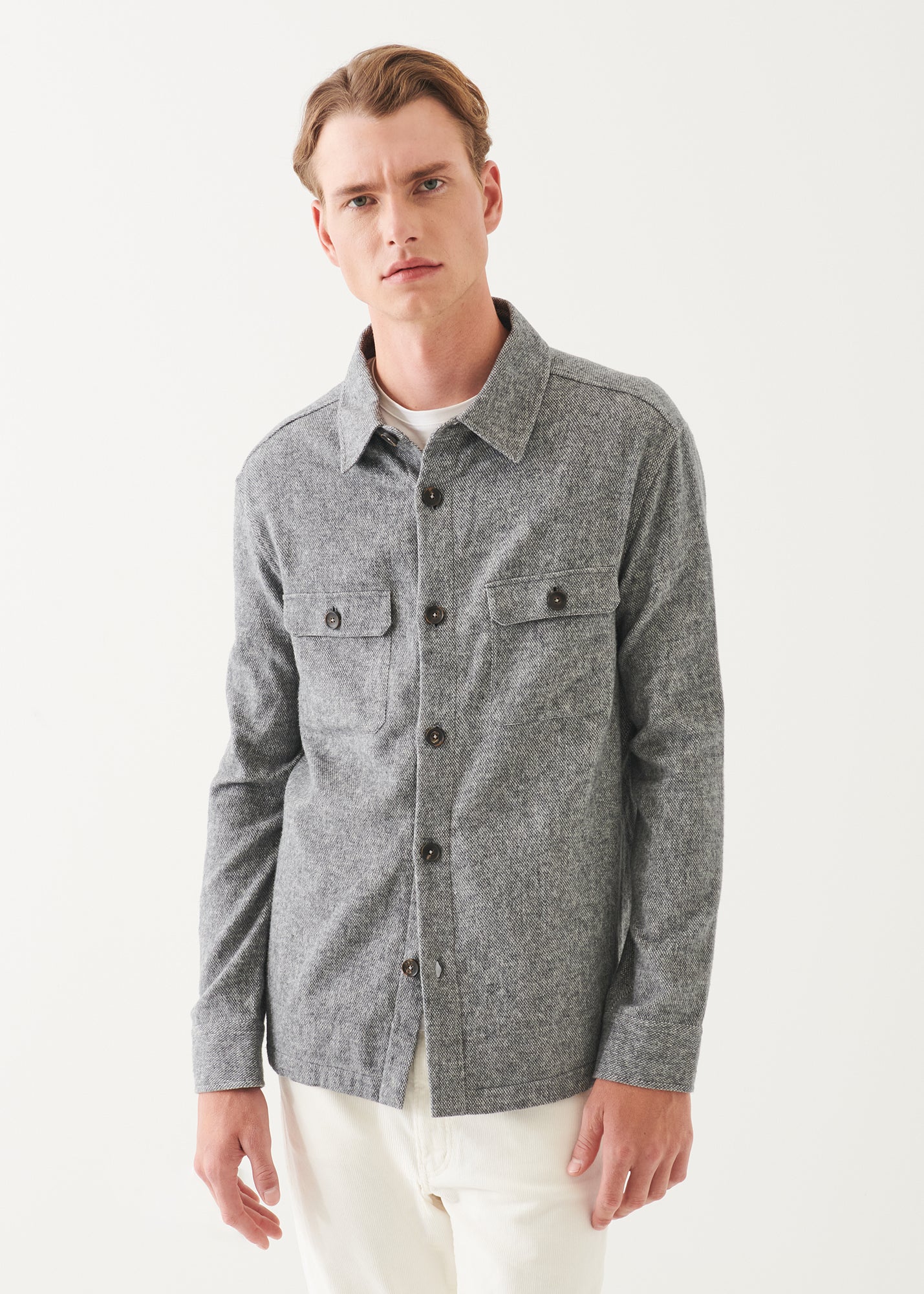 Cotton Shirt Jacket - PATRICK ASSARAF