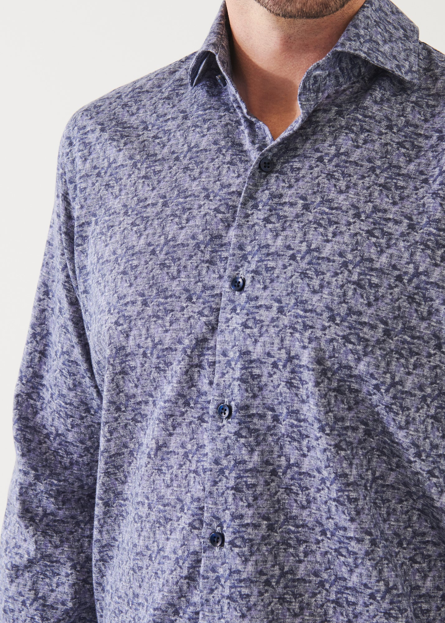 ABSTRACT PRINT COTTON SHIRT | PATRICK ASSARAF.