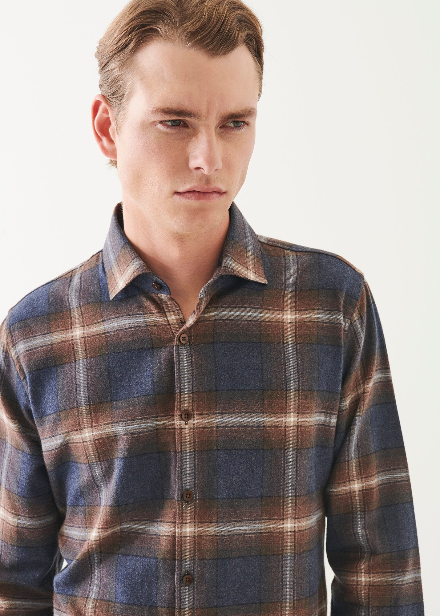 Flannel Plaid Button Up Shirt - PATRICK ASSARAF