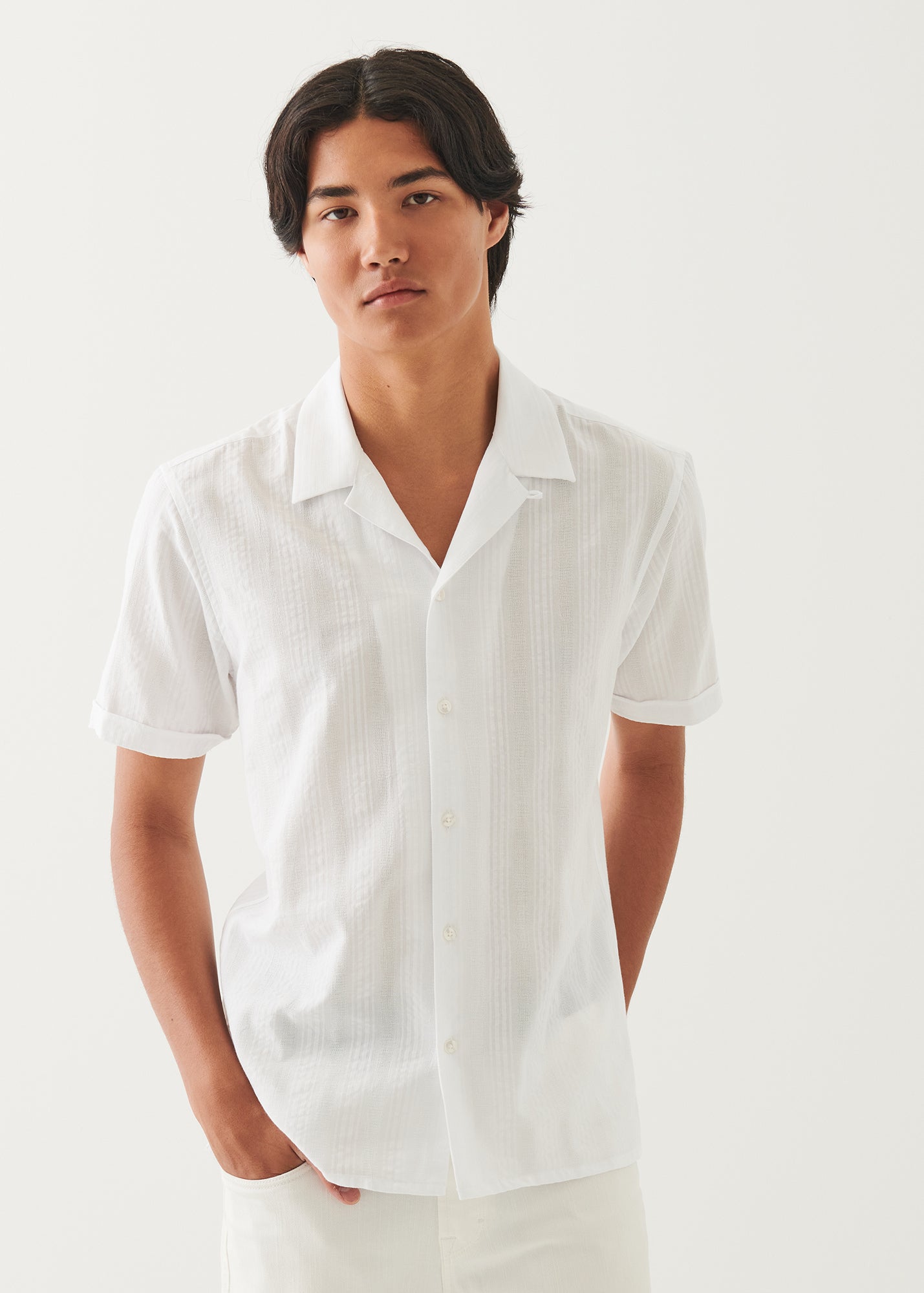 Cotton Camp Collar Shirt - PATRICK ASSARAF